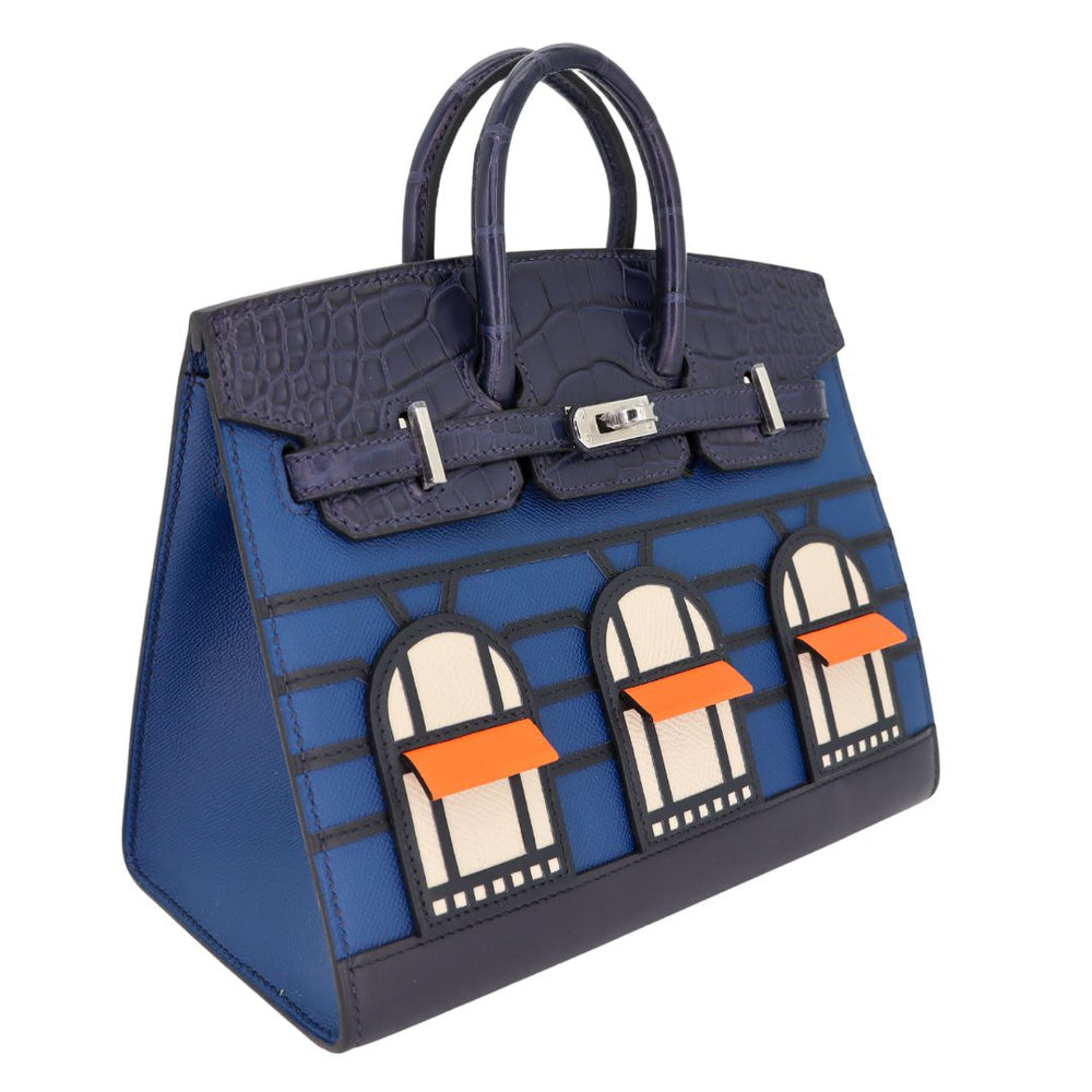 HERMÈS Birkin Sellier Faubourg House Night Palladium Finish