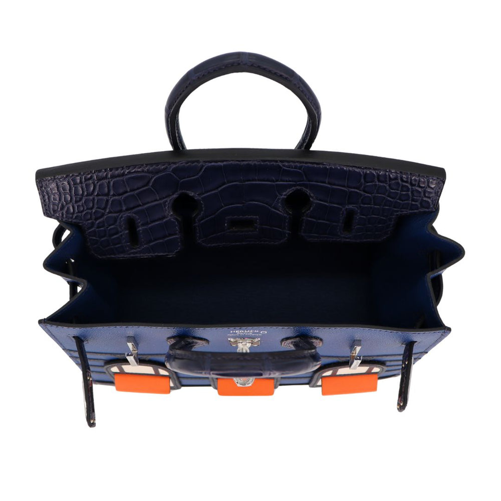 HERMÈS Birkin Sellier Faubourg House Night Palladium Finish