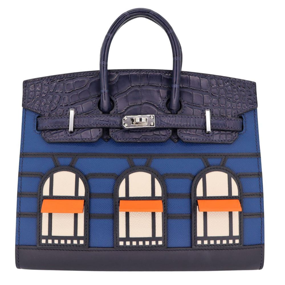 HERMÈS Birkin Sellier Faubourg House Night Palladium Finish