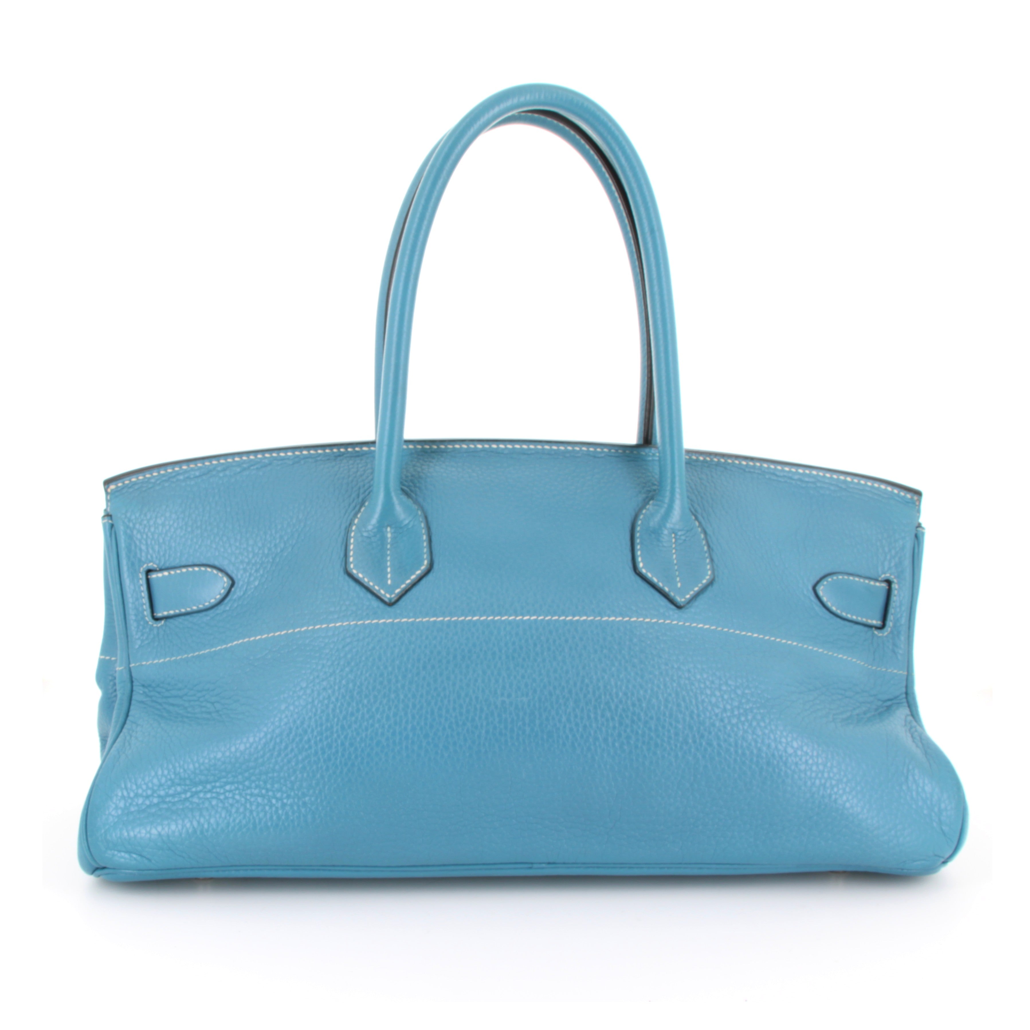 HERMES Birkin Shoulder 42 Bleu Jean Trillion Clemence Finition Palladie