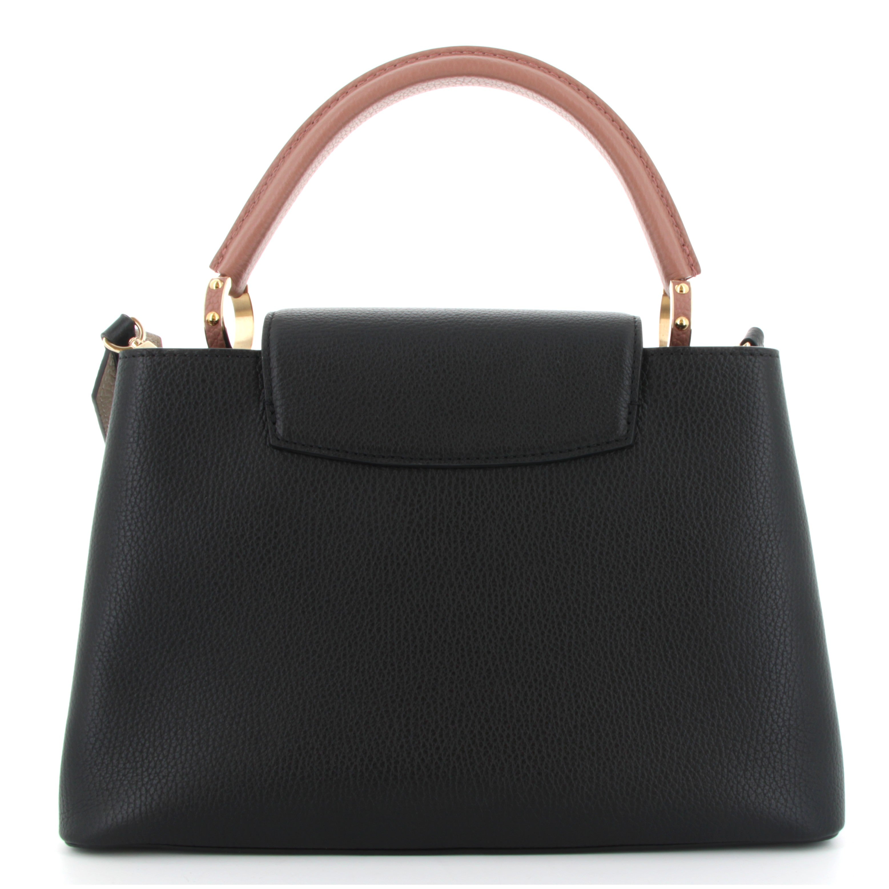 Louis Vuitton Capucines MM Noir Beige Finition Or Jaune