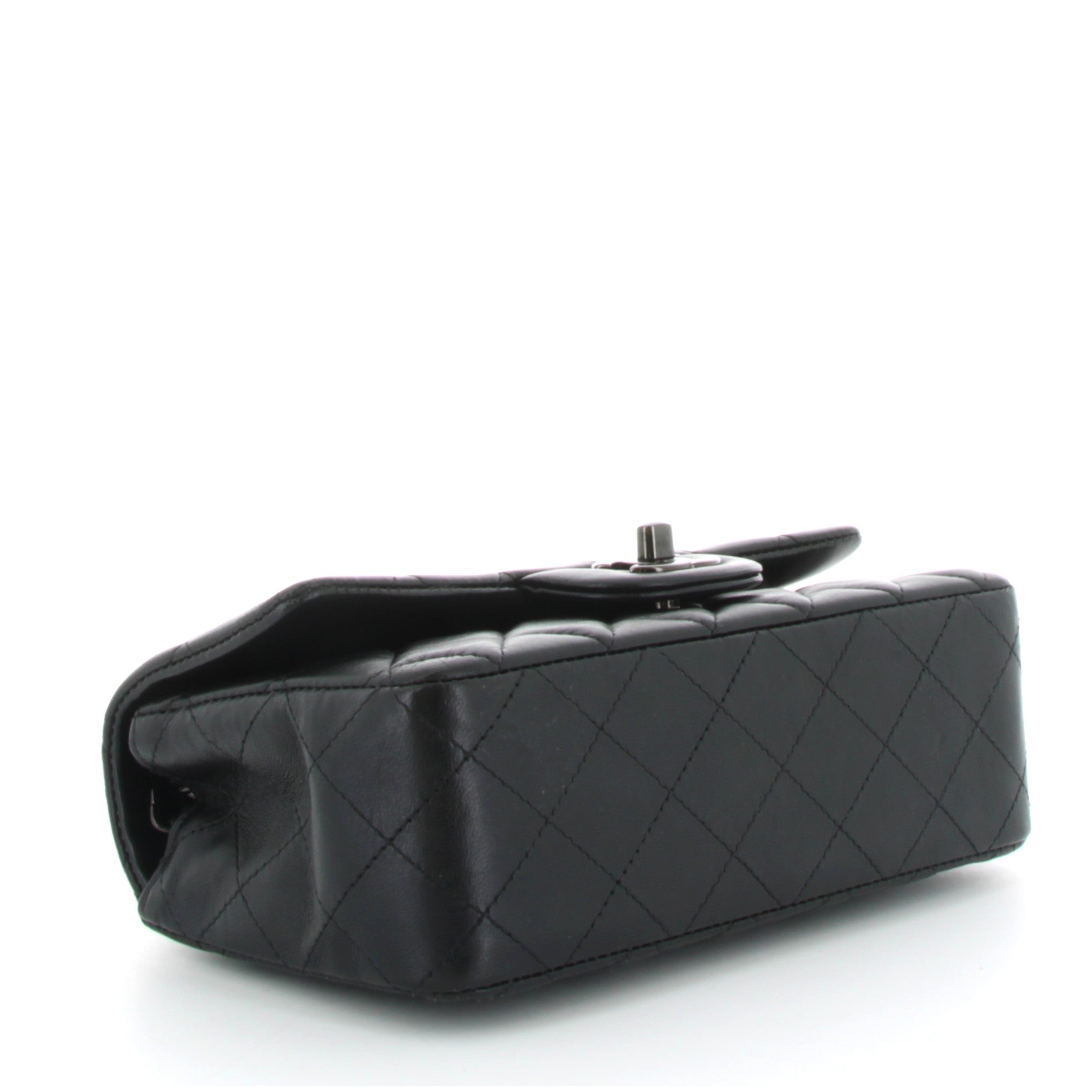 Chanel Sac à main en cuir Timeless Classique So Black