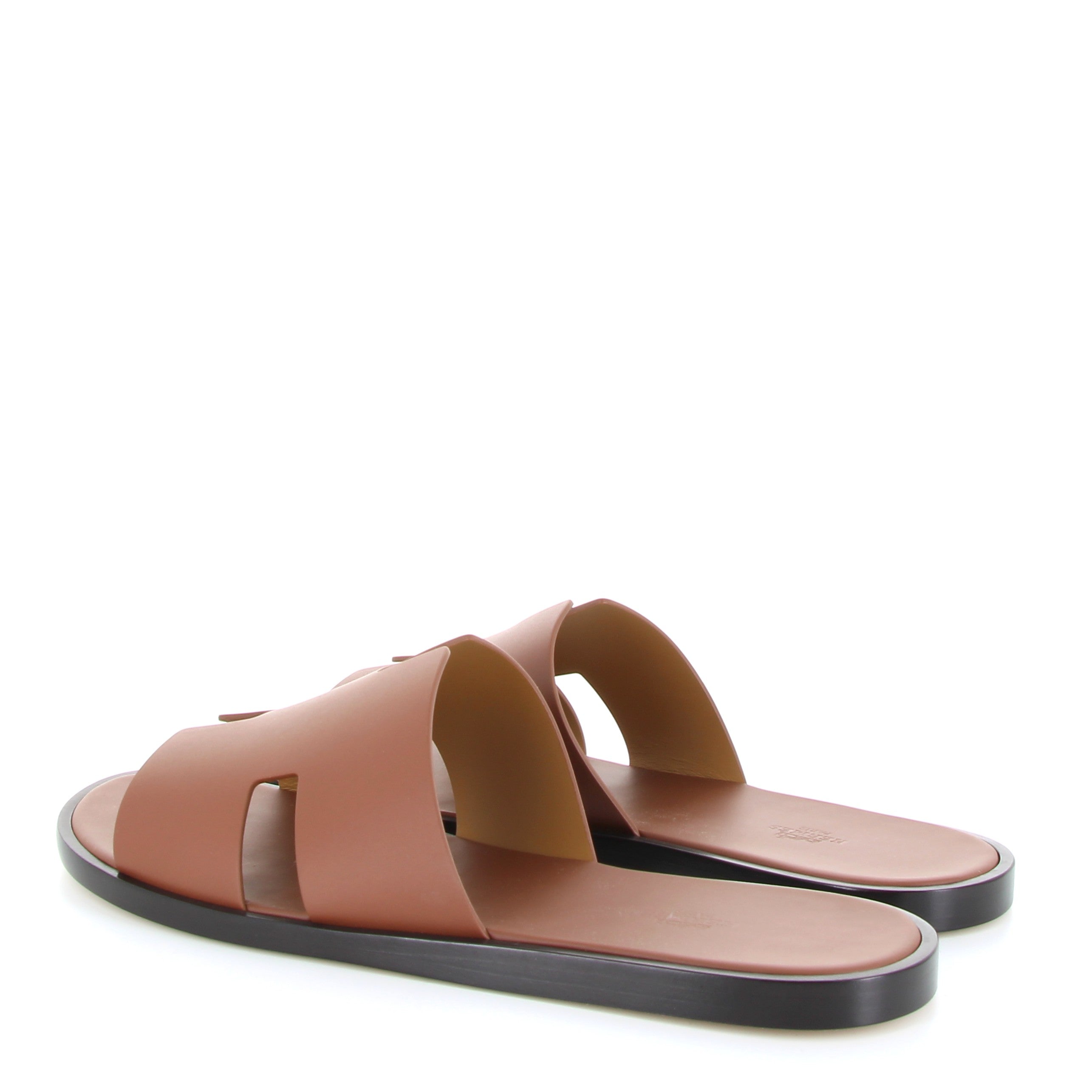 HERMÈS Sandales Izmir Homme Cuir Gold