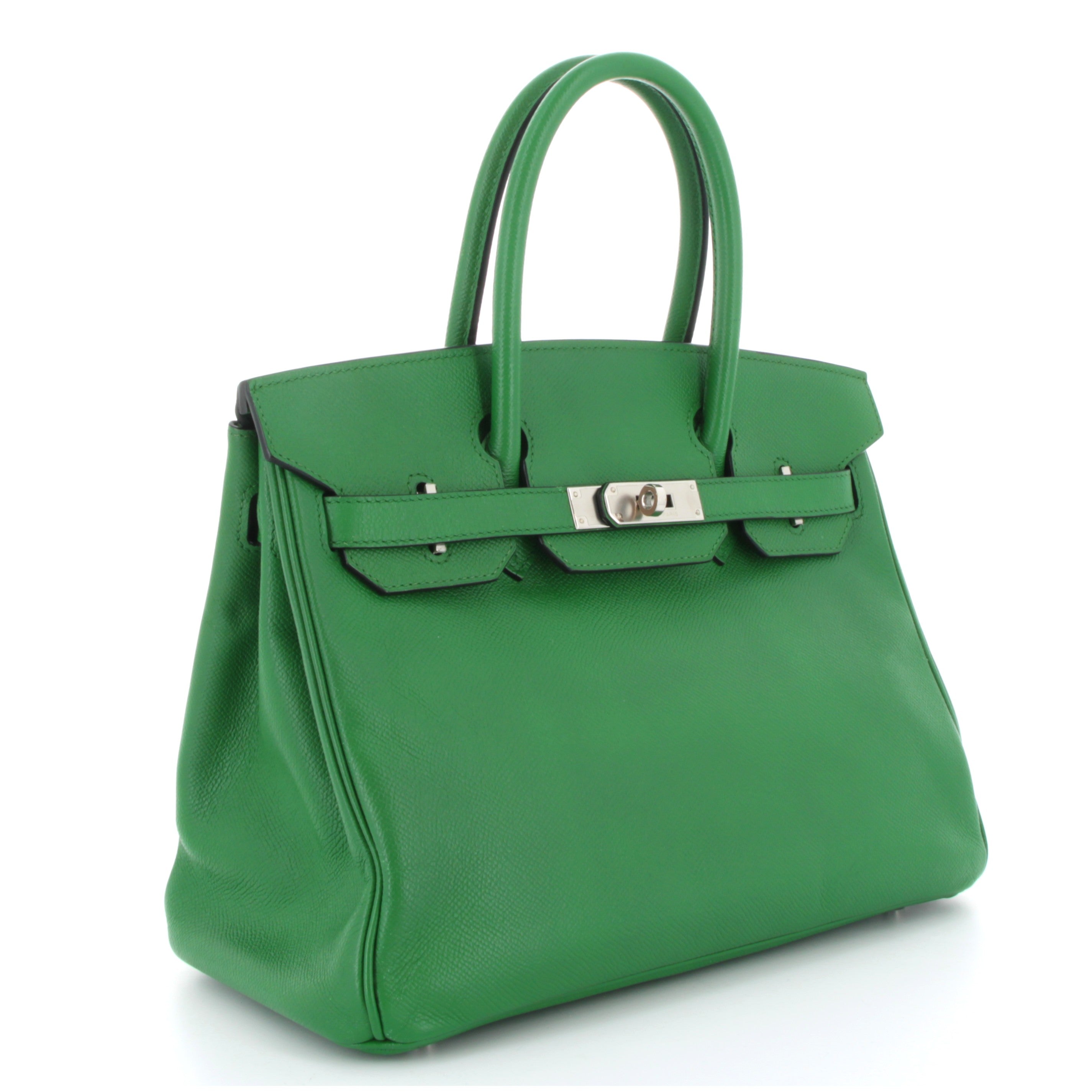 HERMÈS BIRKIN 30 BAMBOU EPSOM FINITION PALLADIÉ