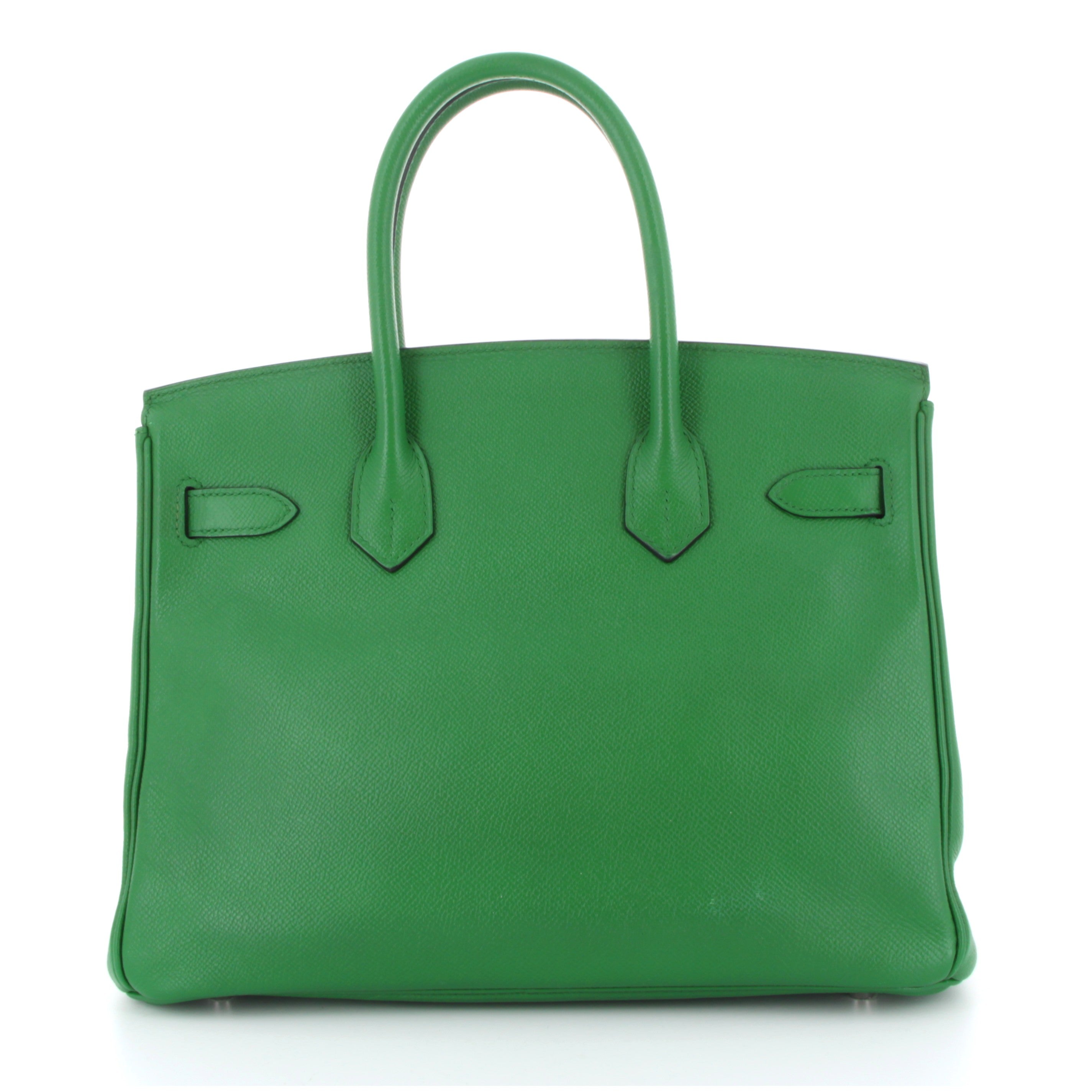 HERMÈS BIRKIN 30 BAMBOU EPSOM FINITION PALLADIÉ