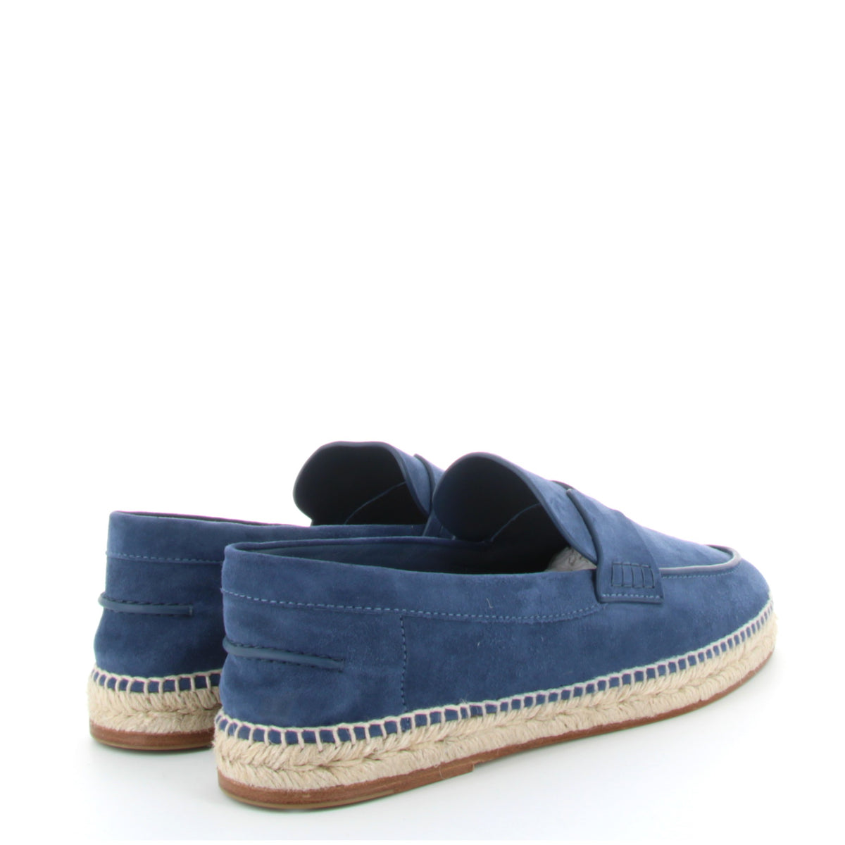 HERMÈS ESPADRILLES HOMME TRIP CHÈVRE VELOURS BLEU T 44