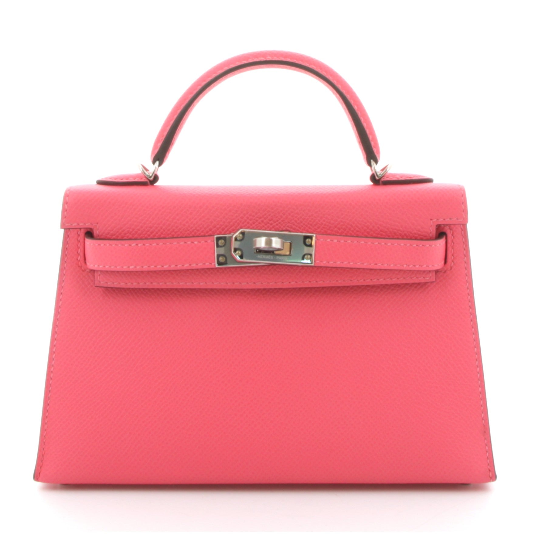 HERMÈS KELLY 20 EPSOM ROSE AZALÉE FINITION PALLADIÉ