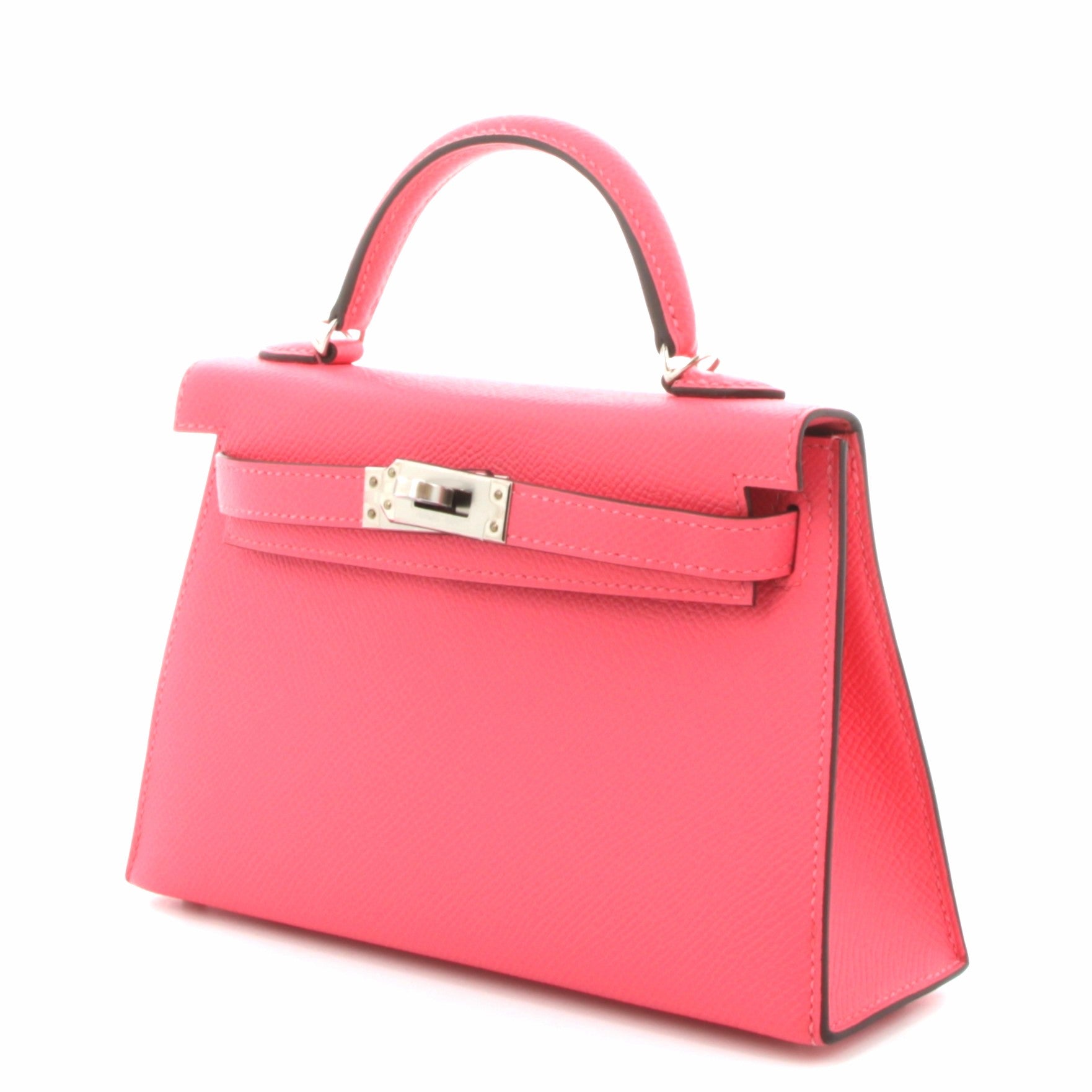 HERMÈS KELLY 20 EPSOM ROSE AZALÉE FINITION PALLADIÉ