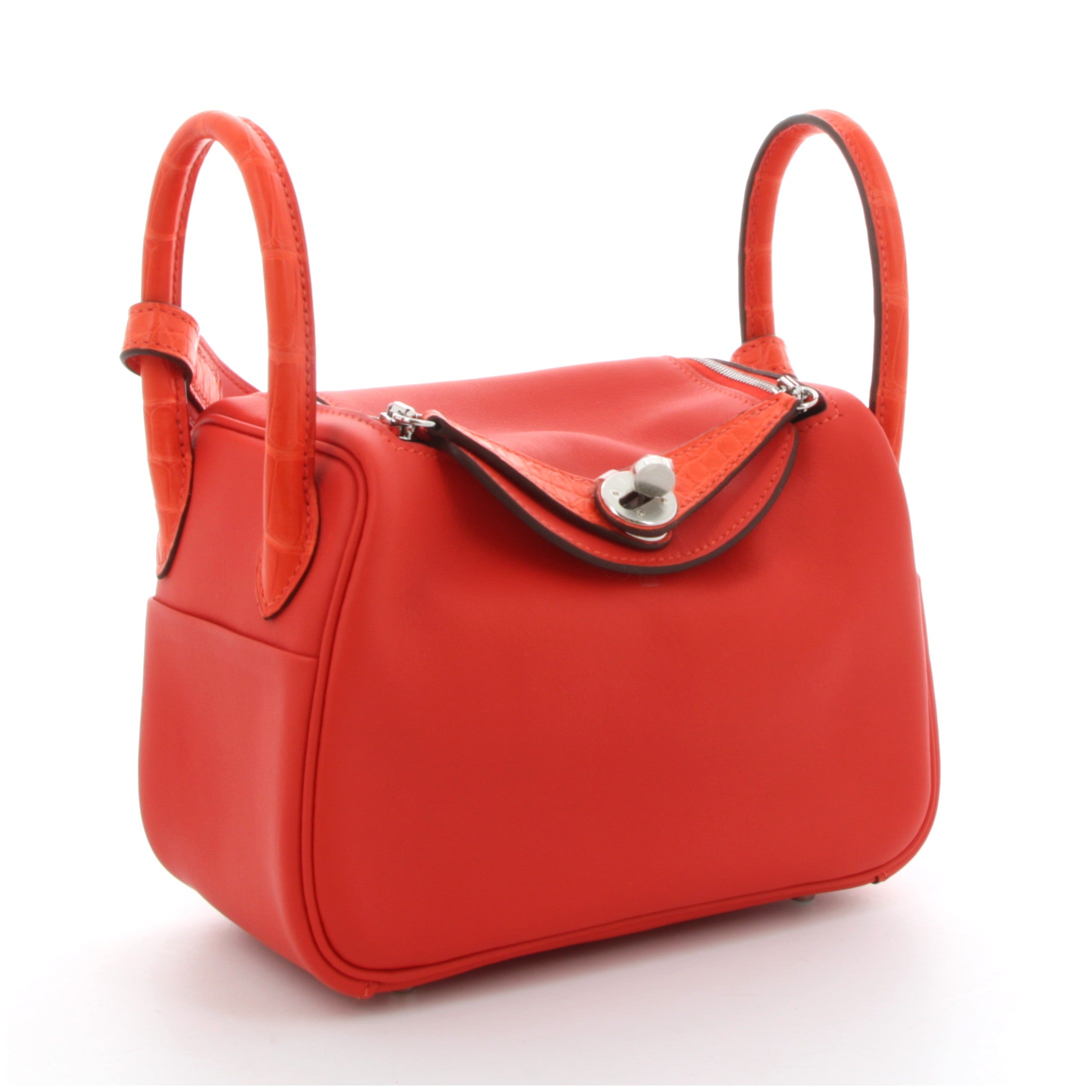 HERMÈS LINDY MINI TOUCH SWIFT & ALLIGATOR CAPUCINE PALLADIÉ