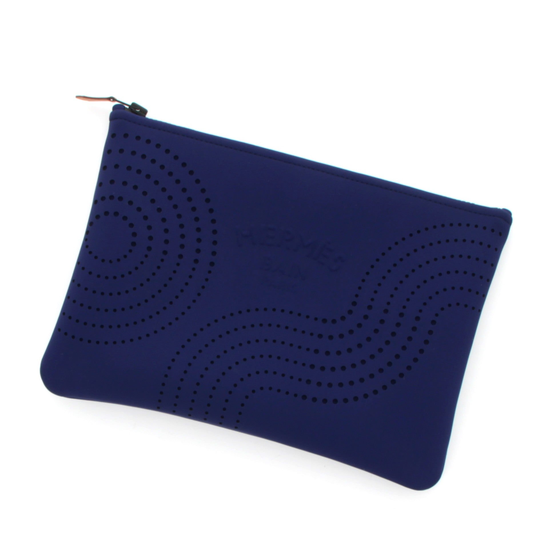 HERMÈS TROUSSE NEOBAIN WAVES PETIT MODÈLE MARINE