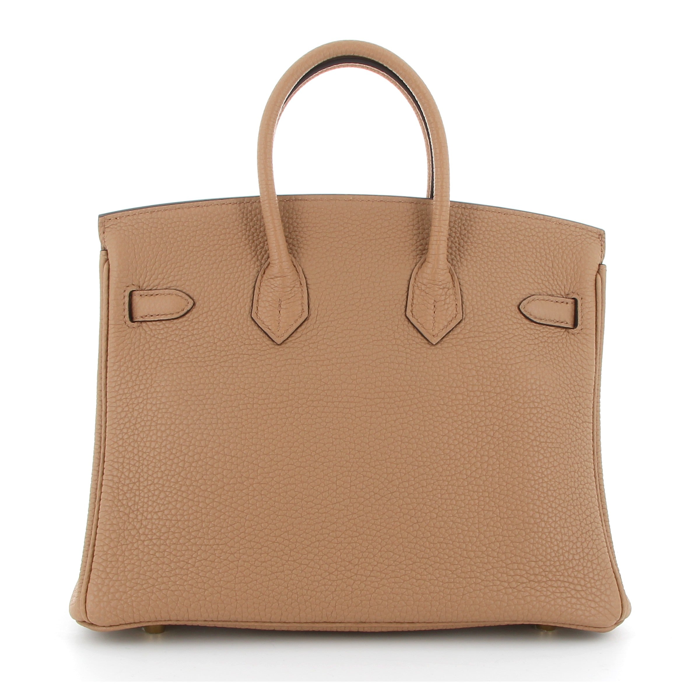 HERMÈS BIRKIN 25 CHAI CUIR TOGO FINITION OR JAUNE