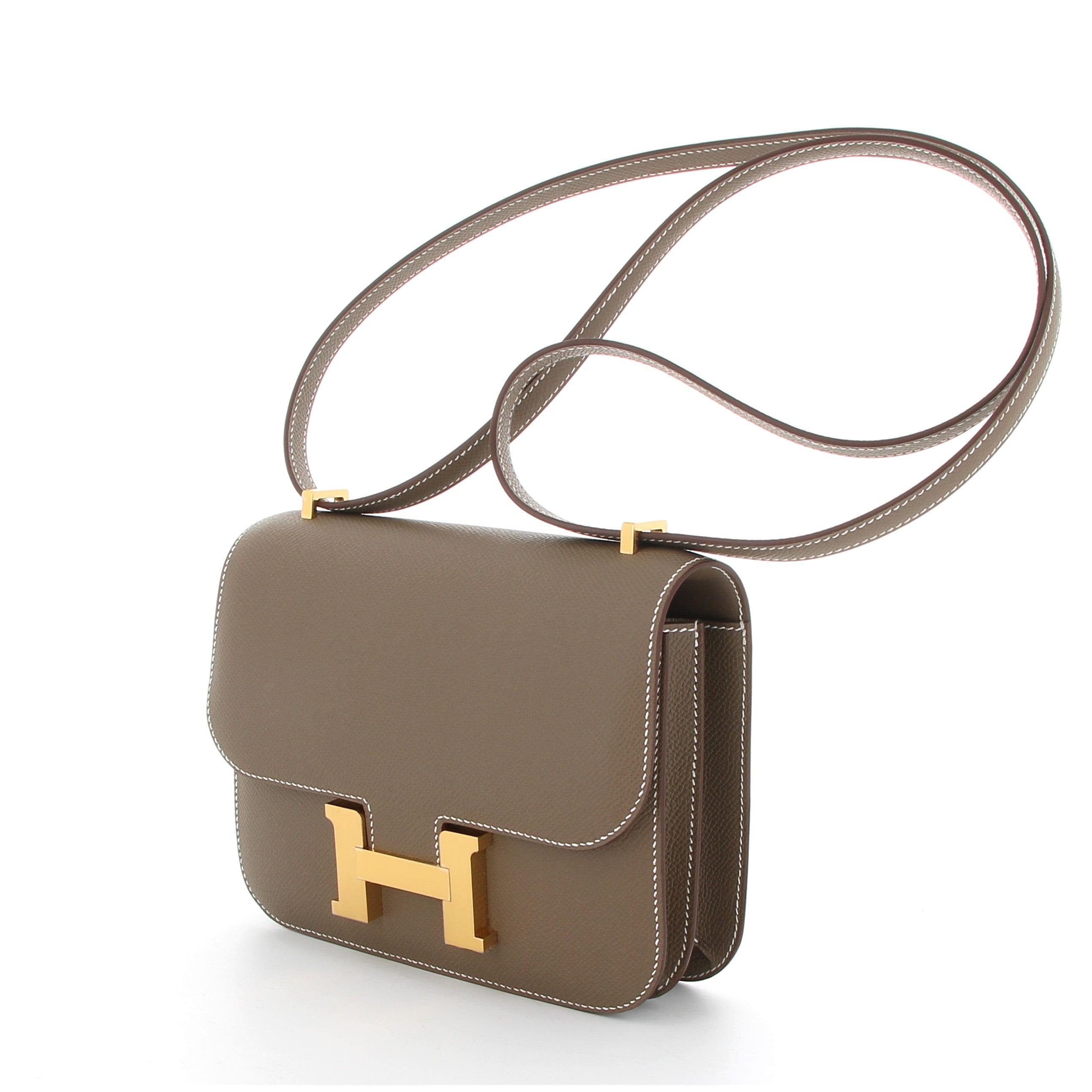 HERMÈS CONSTANCE 18 ETOUPE EPSOM FINITION OR JAUNE