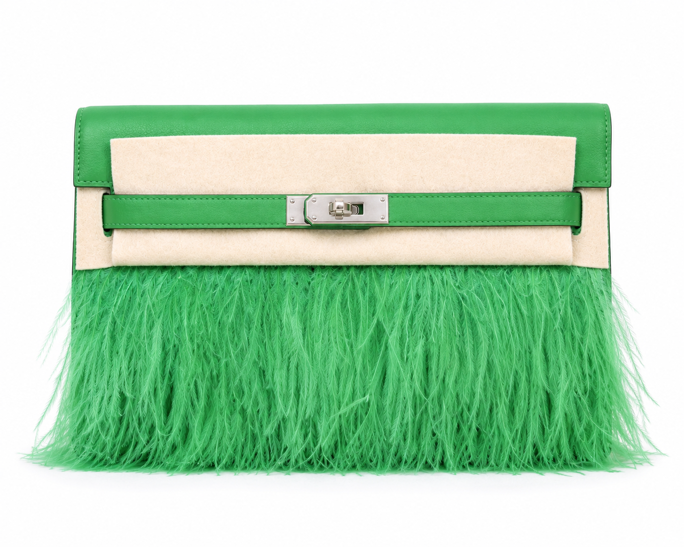 HERMÈS KELLY ÉLAN CHÈVRE MYSORE VERT COMICS FINITION PALLADIÉ