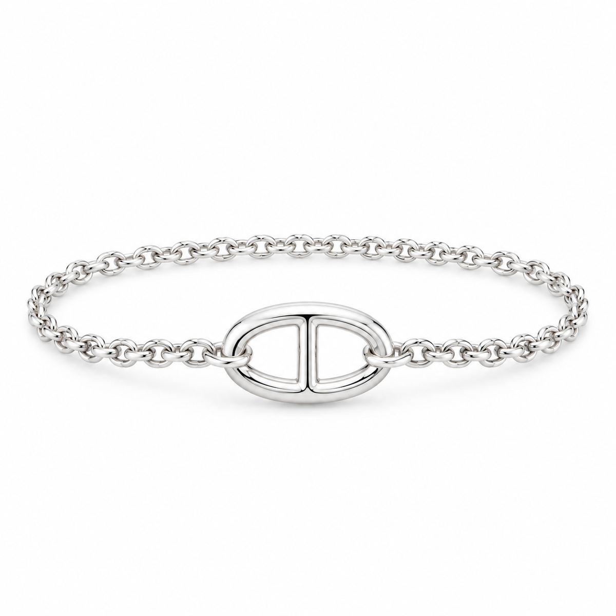 HERMÈS BRACELET FARANDOLE MULTITOURS ARGENT GM
