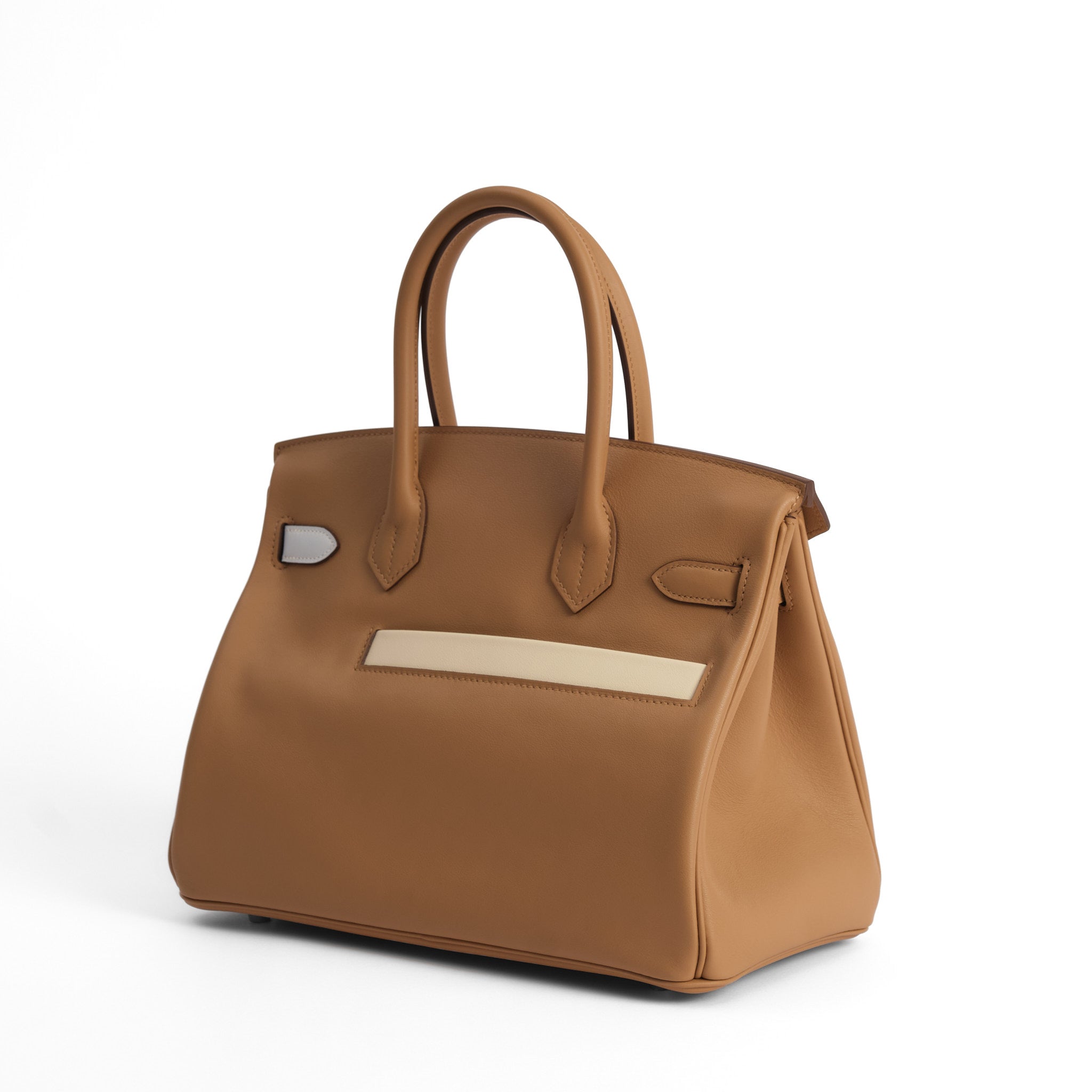 HERMES Birkin 30 Colormatic Chai/Lime/Bleu Brume/Cassis/Nata Cuir Swift Finition Palladié