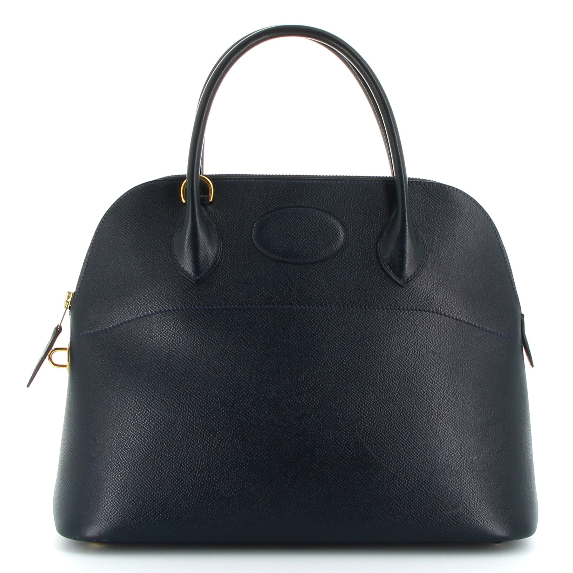HERMÈS Bolide 30 Bleu Indigo Epsom Finition Or jaune