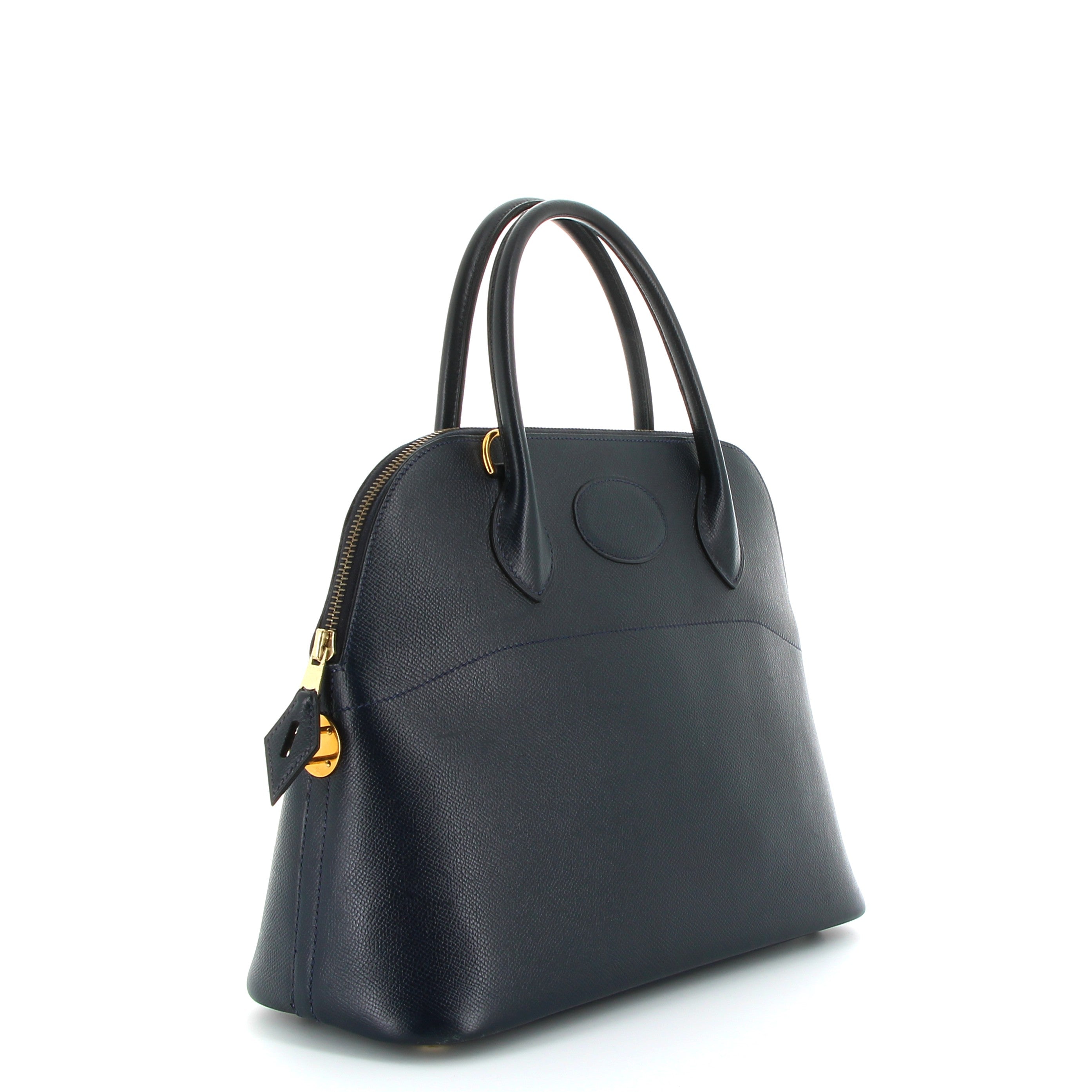 HERMÈS Bolide 30 cuir Epsom Bleu Indigo finition dorée