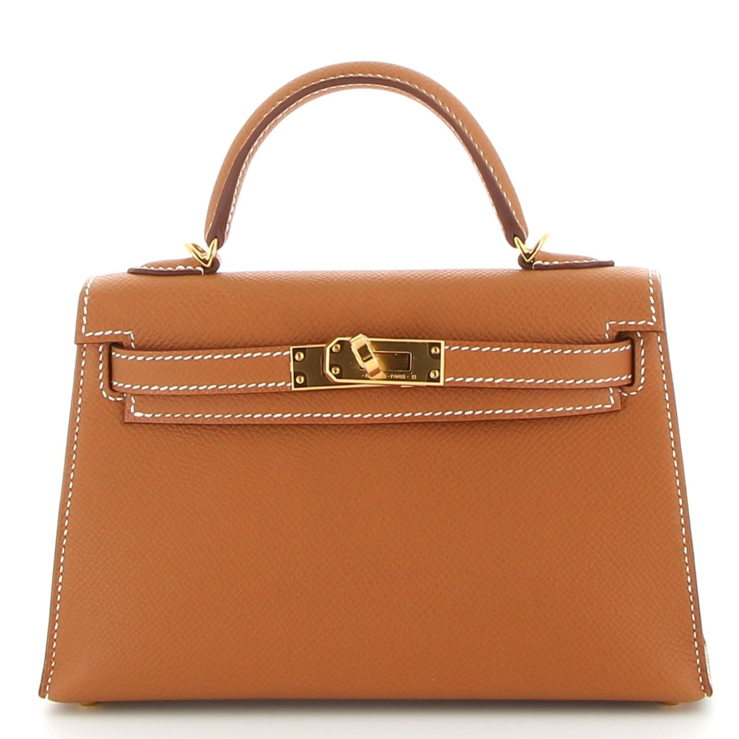 HERMÈS Kelly 20 Gold Epsom Finition Or jaune