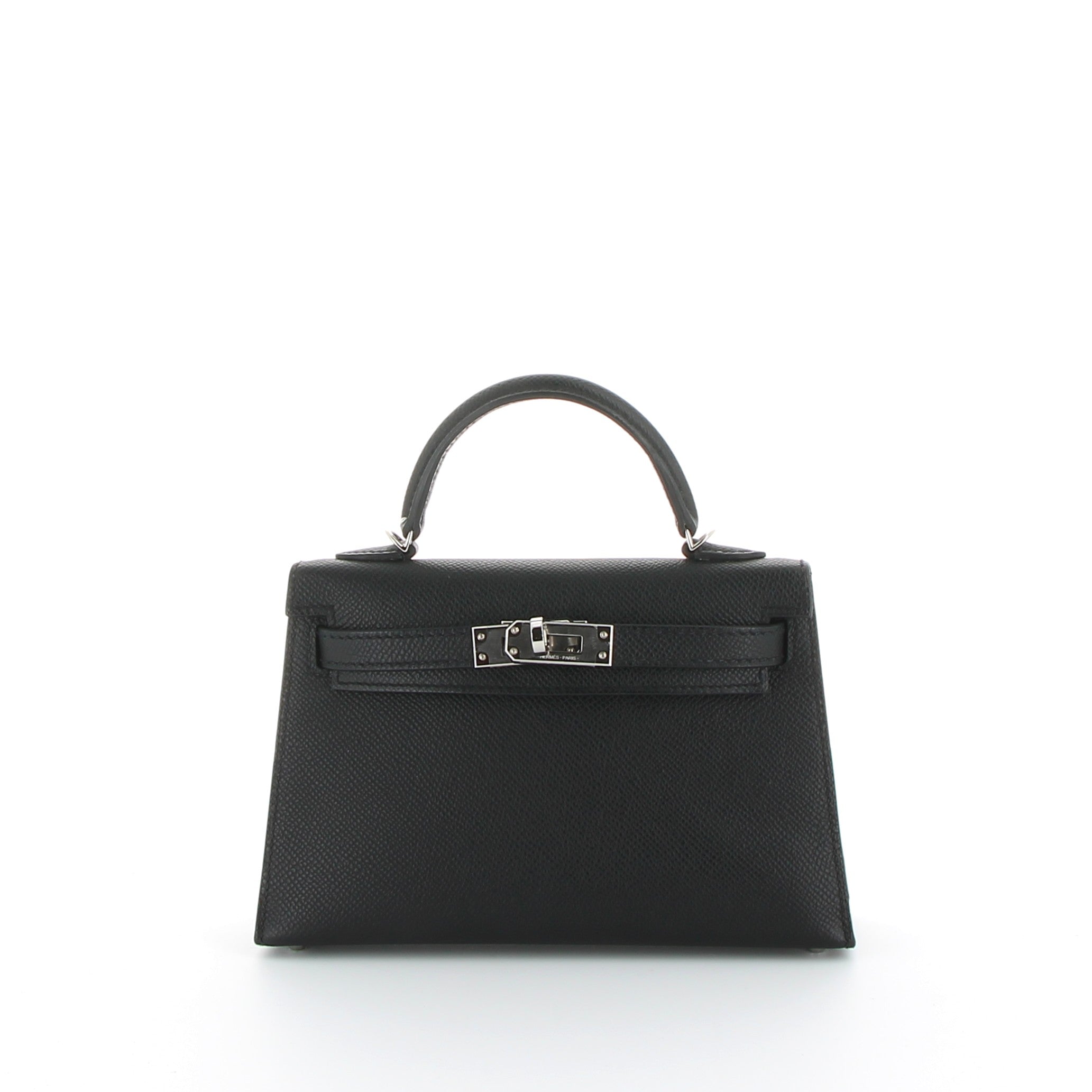 Hermès Kelly 20cm in Black Epsom with Palladium Hardware