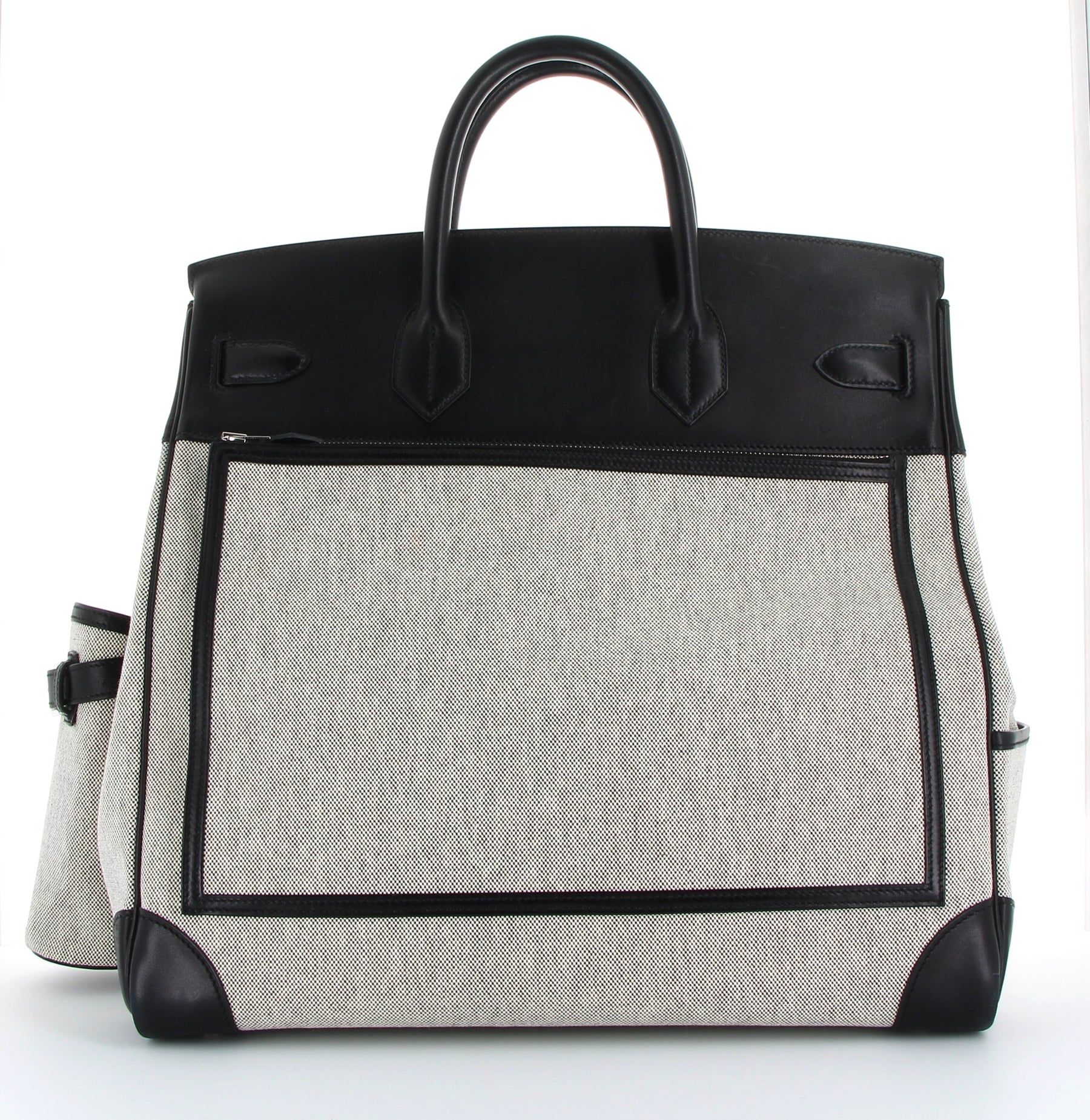 HERMES HAC Birkin 40 Cargo Noir Palladium Hardware