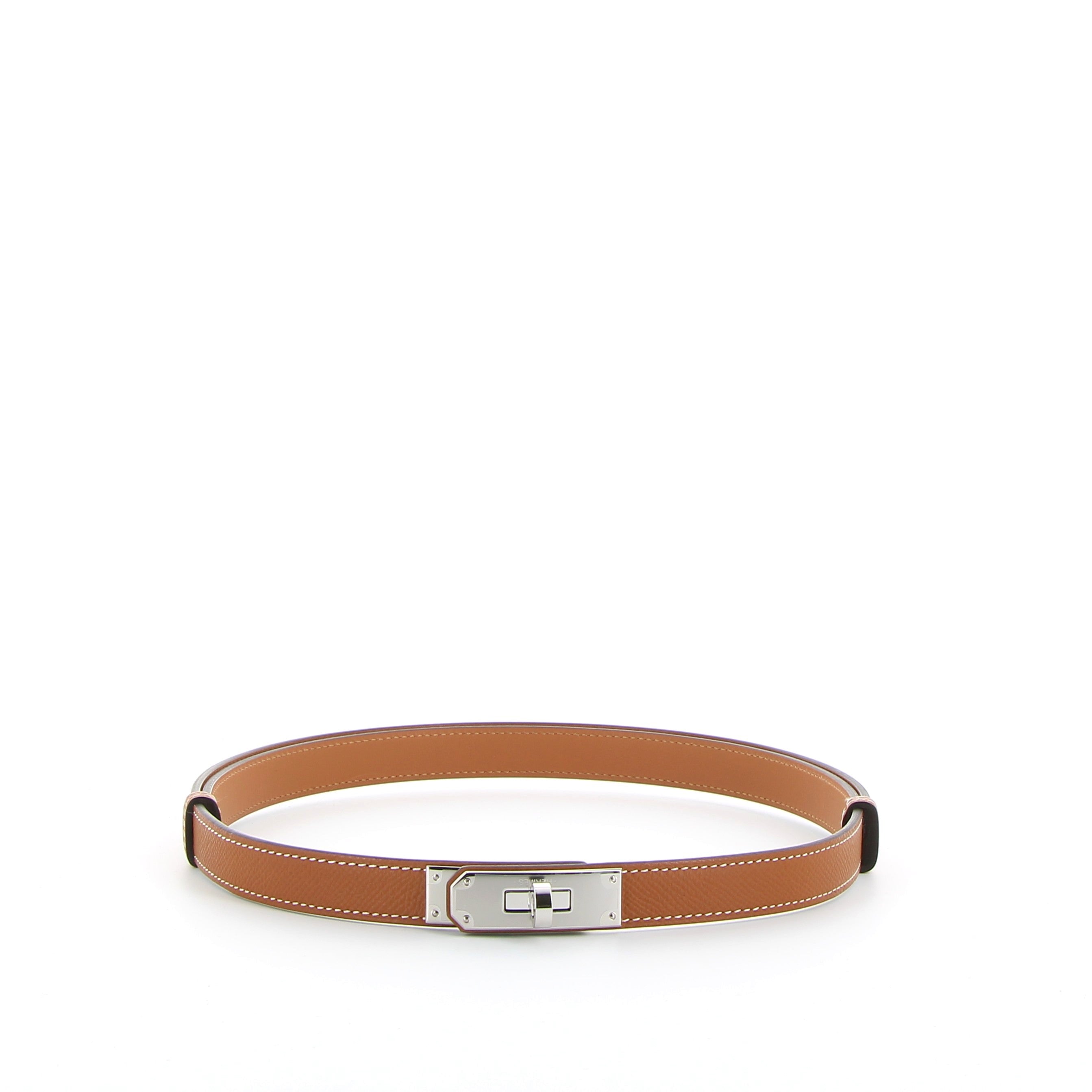 Hermès Kelly Belt 18 in Gold Epsom with Palladium Hardware