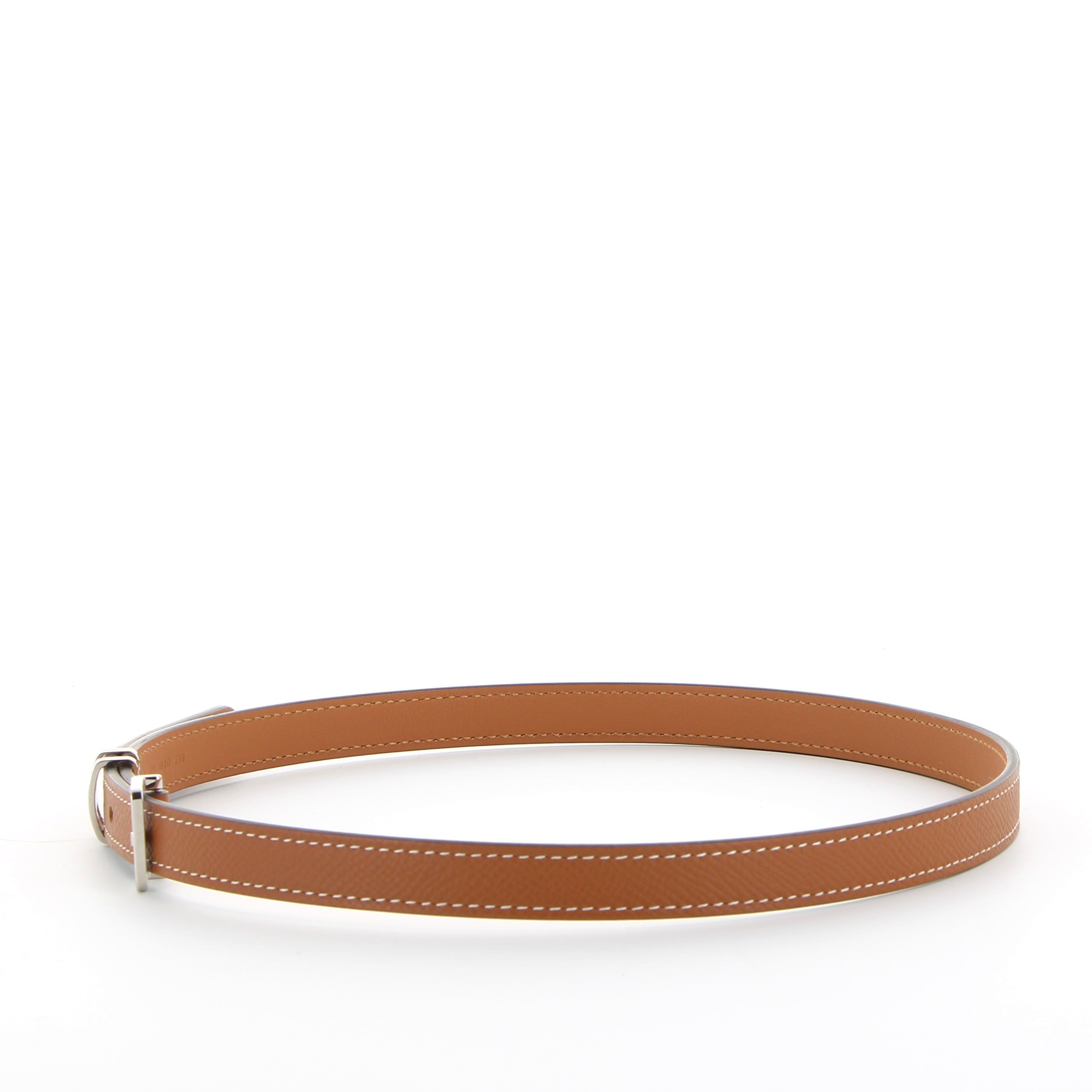 HERMÈS ceinture Pop H 15 cuir Epsom Gold finition palladium