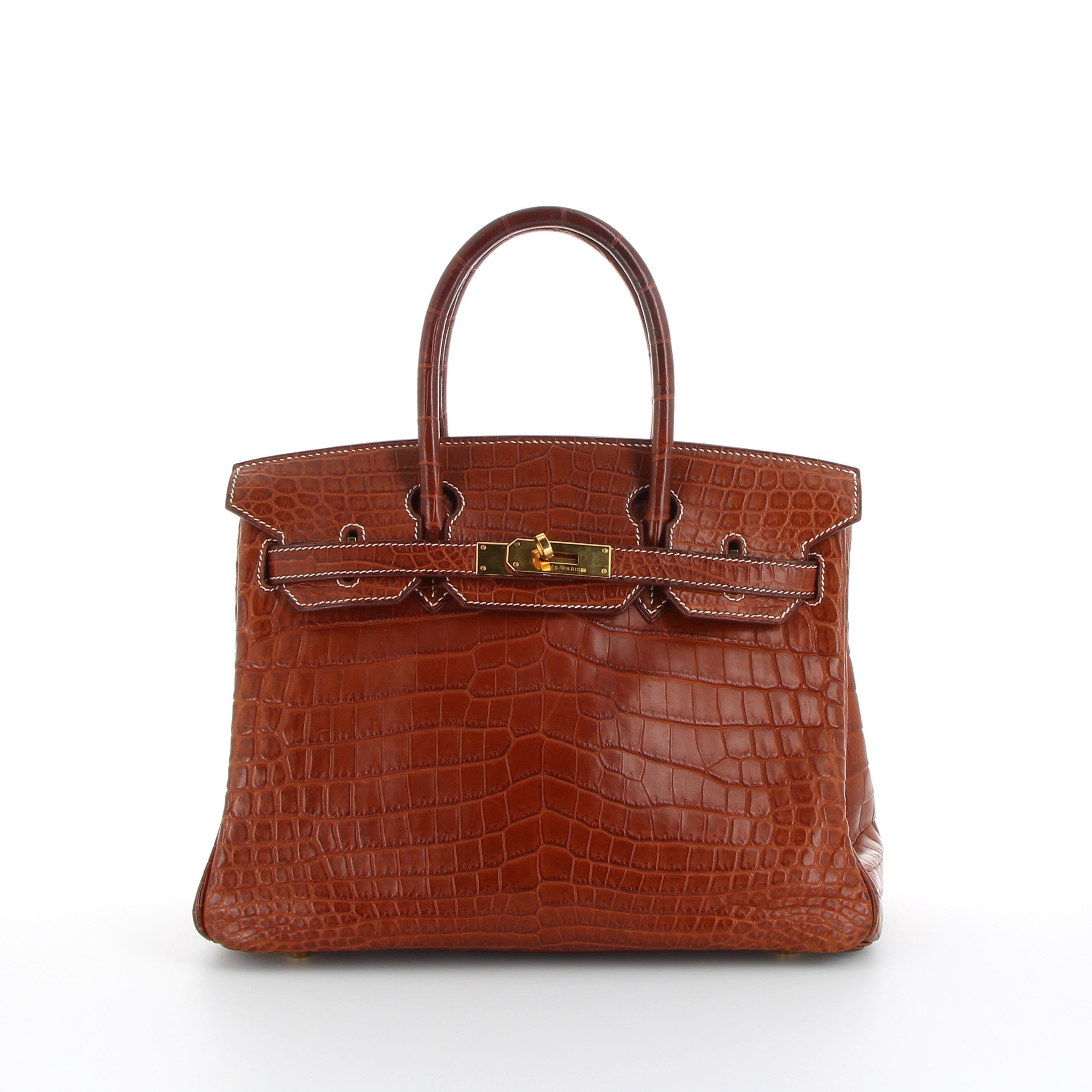 Hermès Birkin 30cm in Fauve Matte Crocodille Niloticus with Gold Hardware