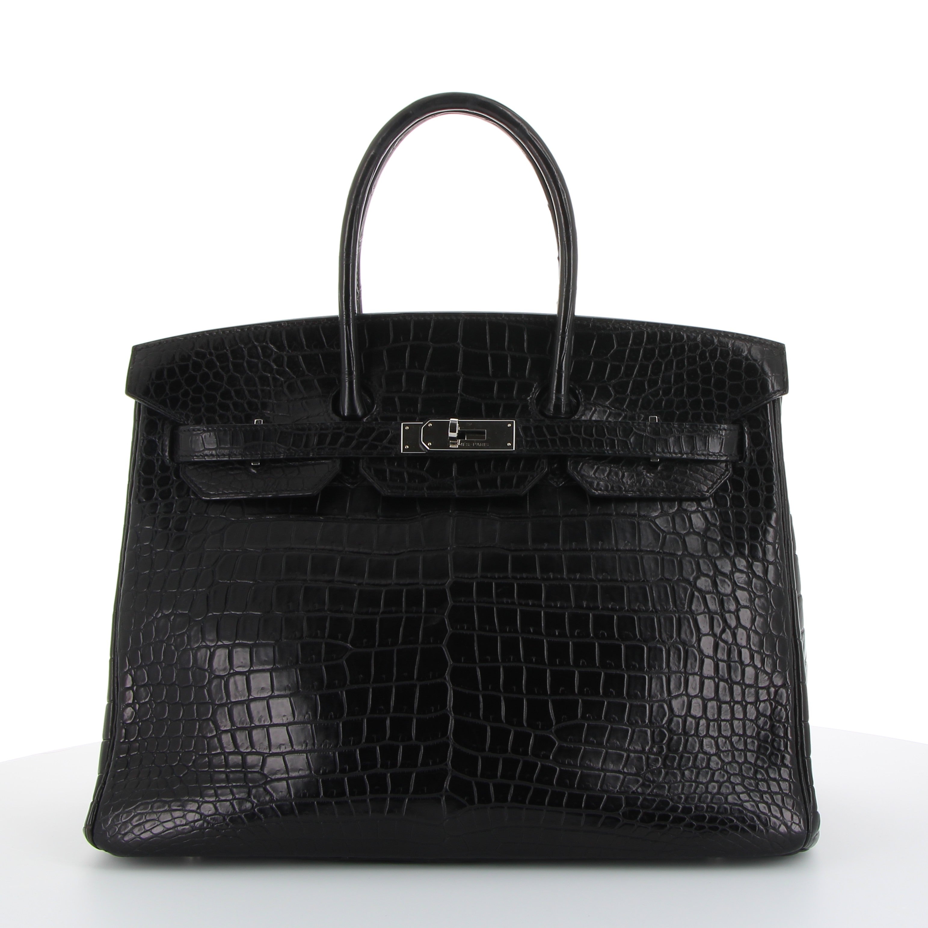 Hermès Birkin 35cm Noir Crocodile Niloticus with Palladium Hardware
