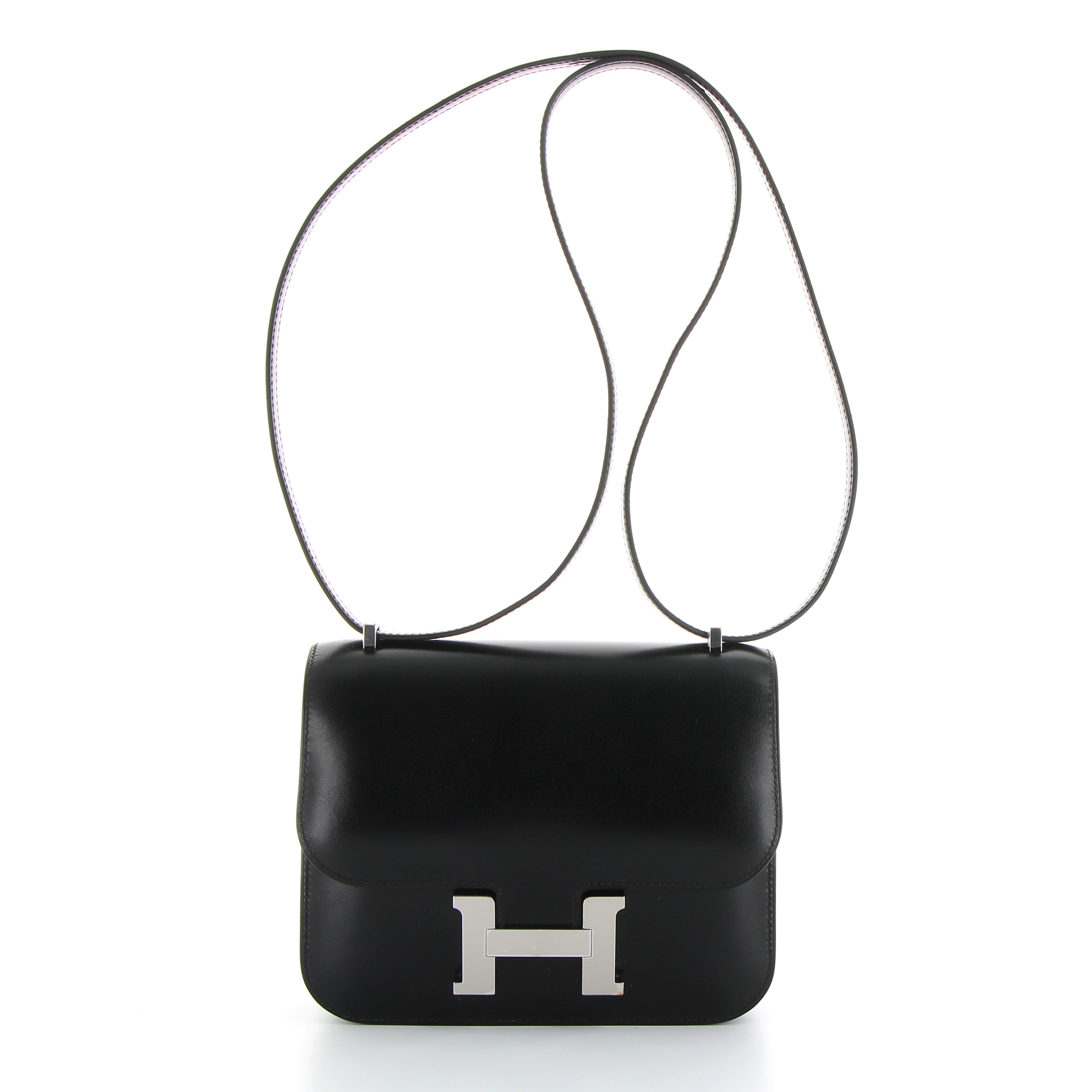 Hermès Constance 18cm in Black Box Leather with Palladium Hardware