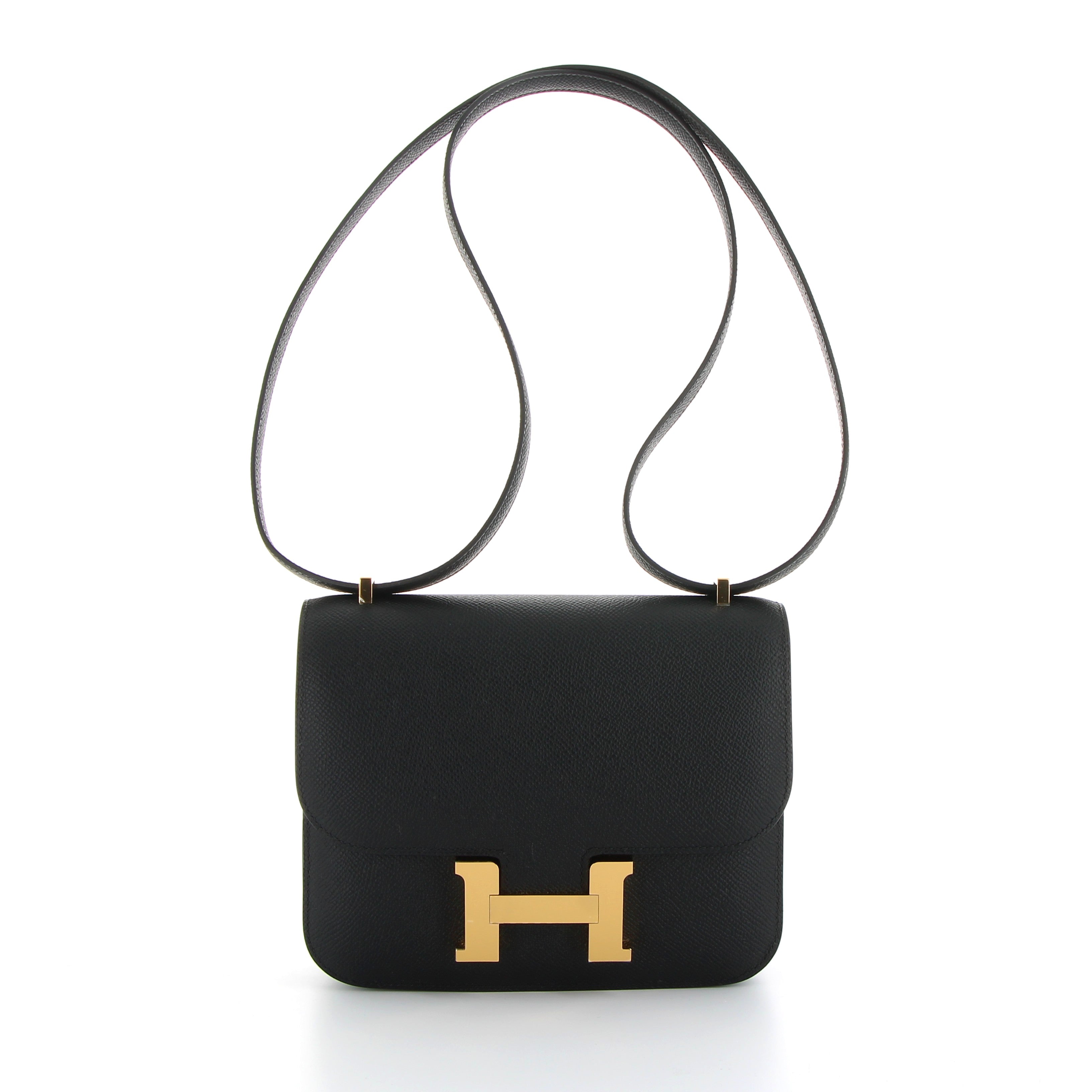 Hermès Constance 18cm in Black Epsom Leather with Gold Hardware