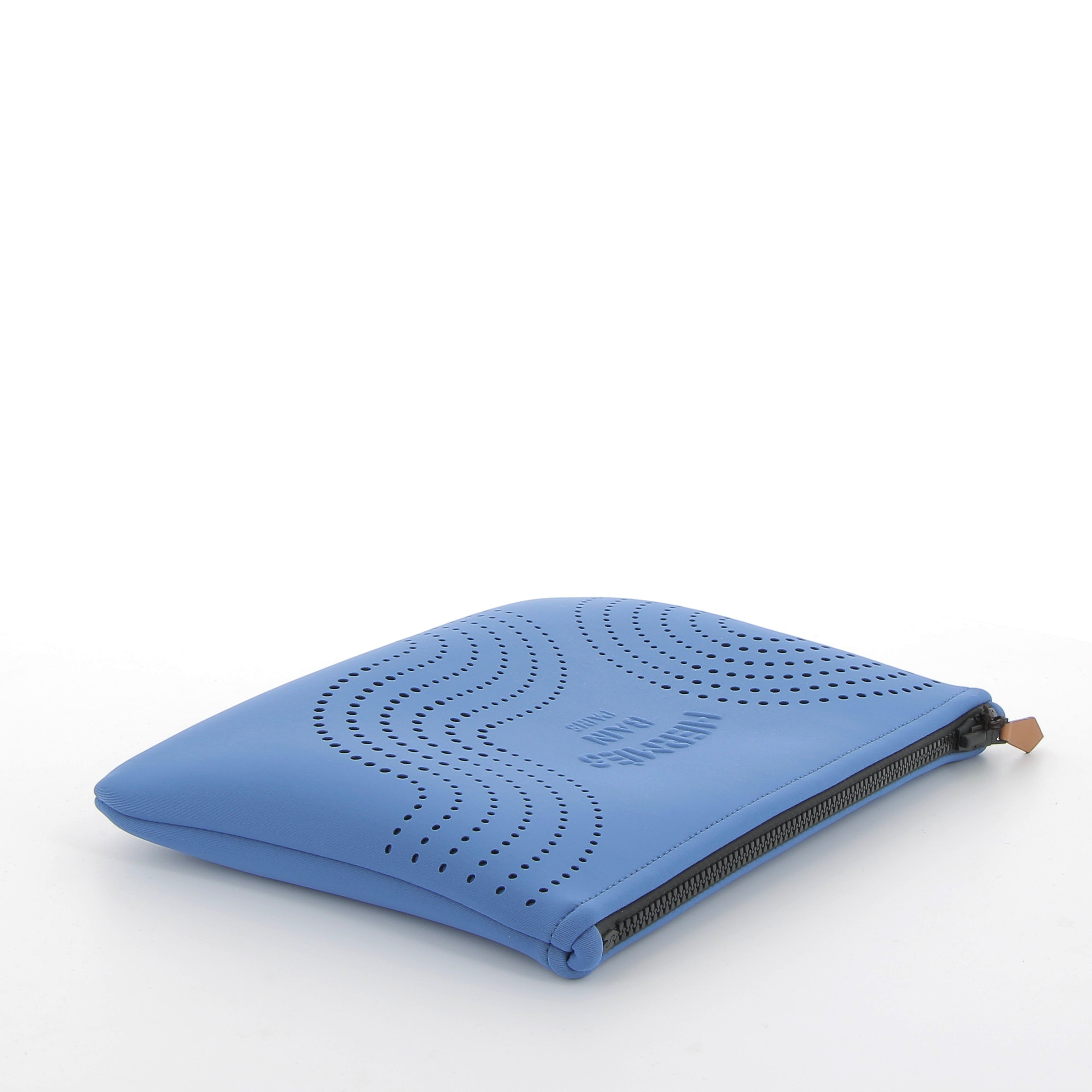 HERMÈS Trousse Neobain Zen au Soleil Bleu moyen modèle