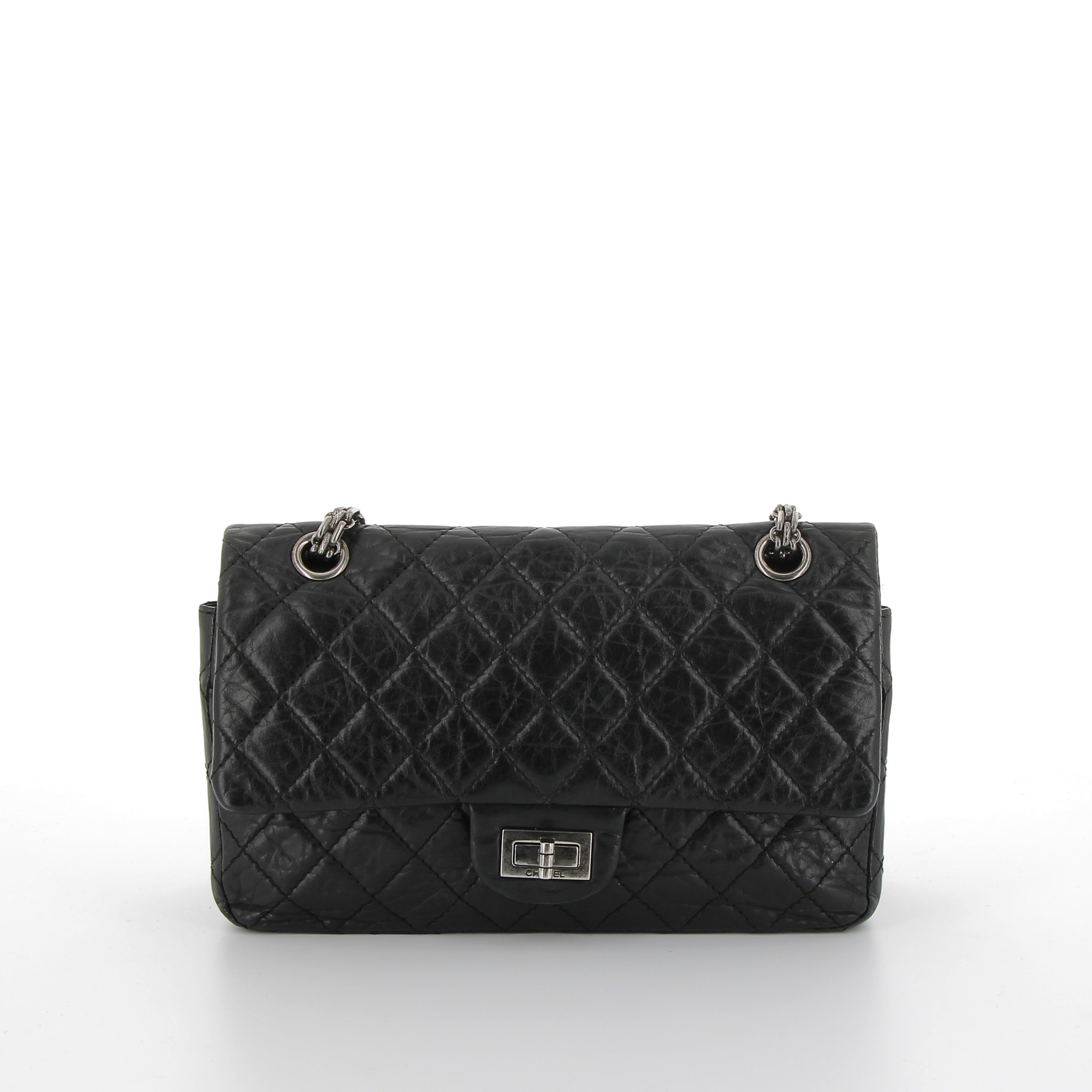 CHANEL Timeless 2.55 Cuir Noir Matelassé