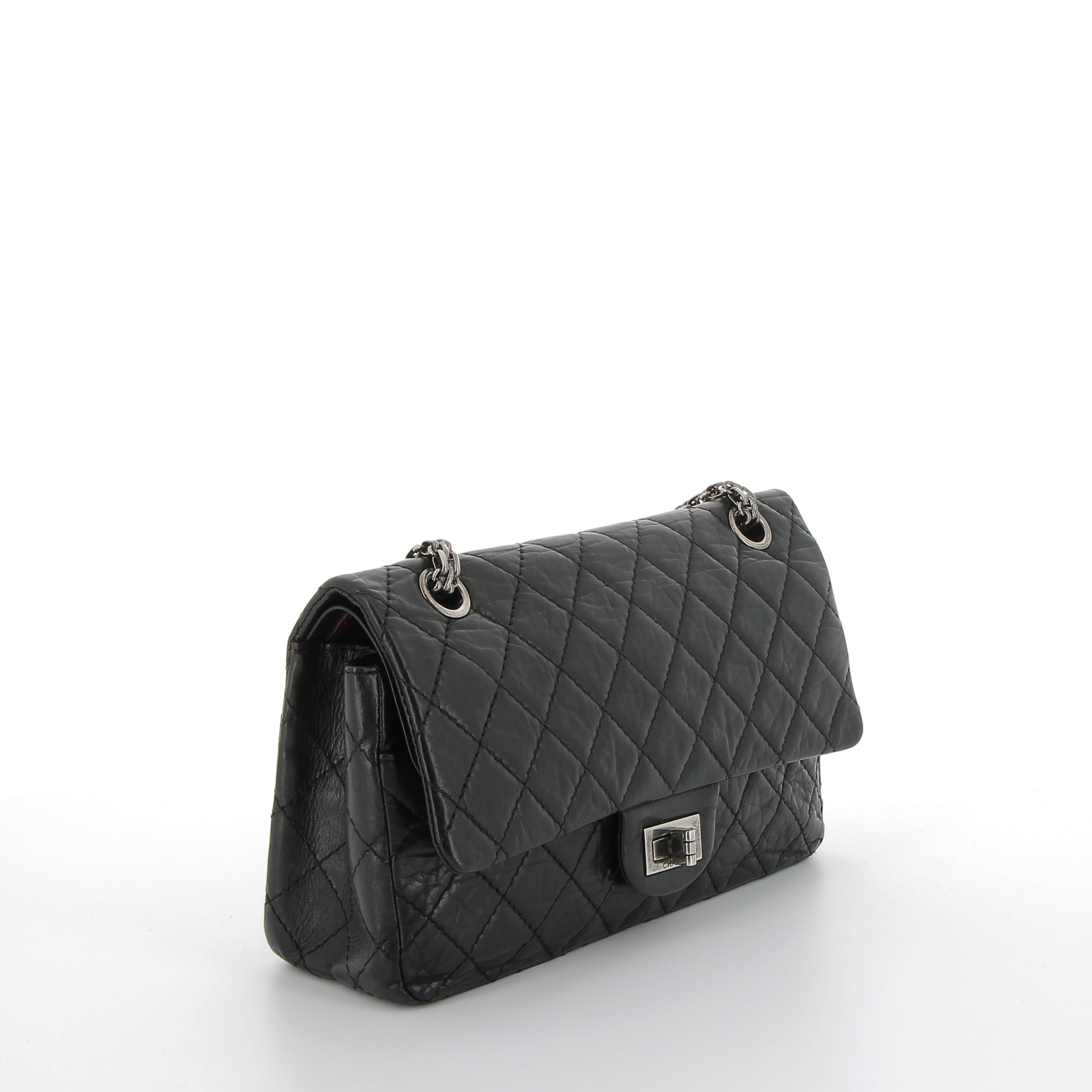CHANEL Timeless 2.55 Cuir Noir Matelassé