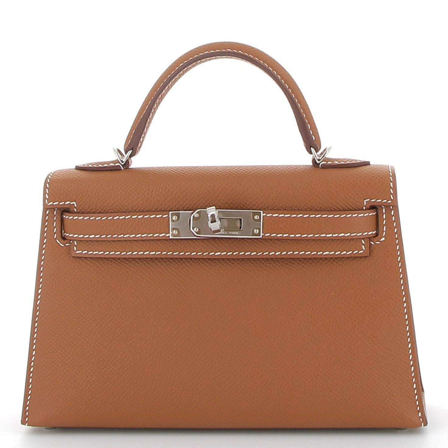 HERMÈS Kelly 20 Gold Epsom Finition Palladié