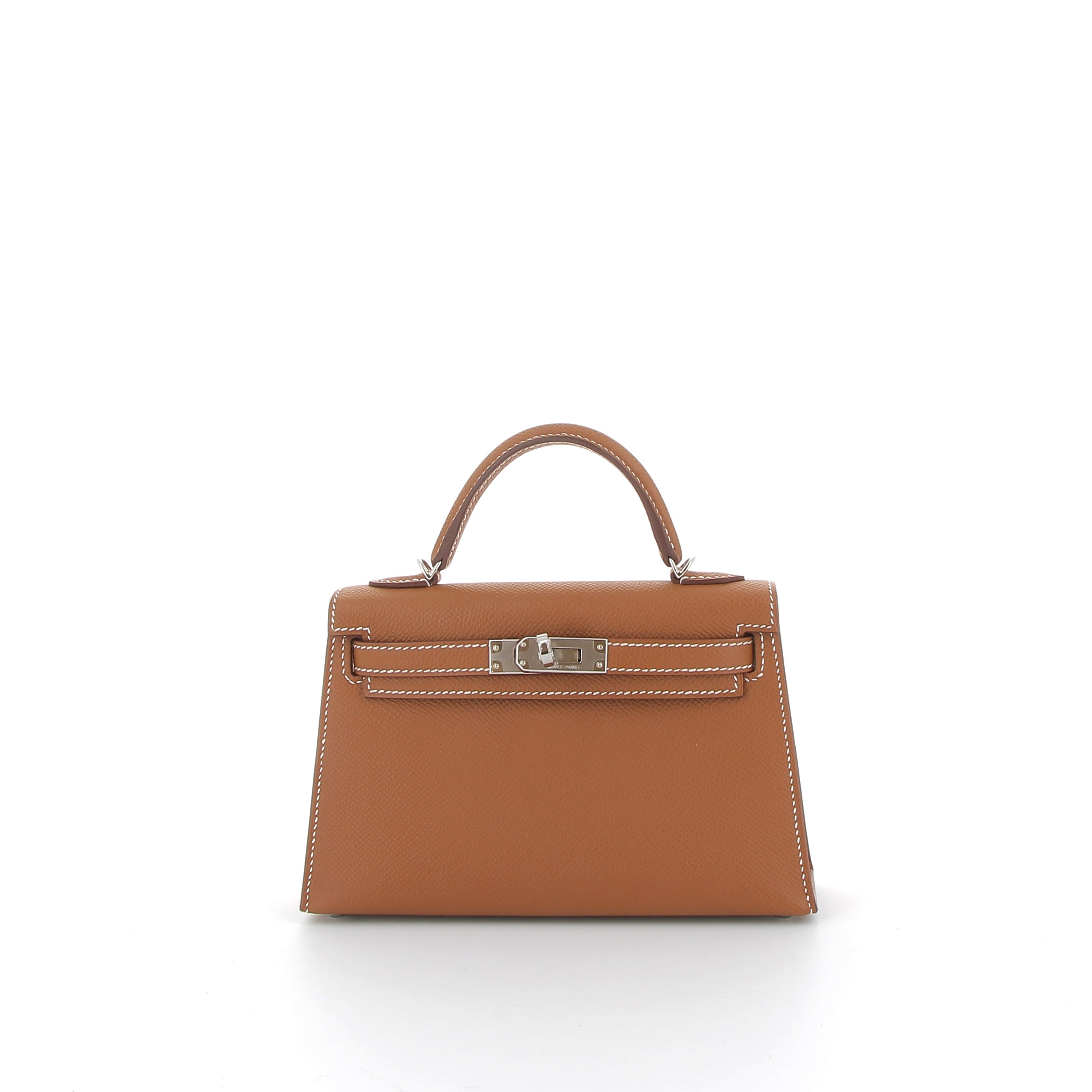 HERMÈS Kelly 20 cuir Epsom Gold finition palladium