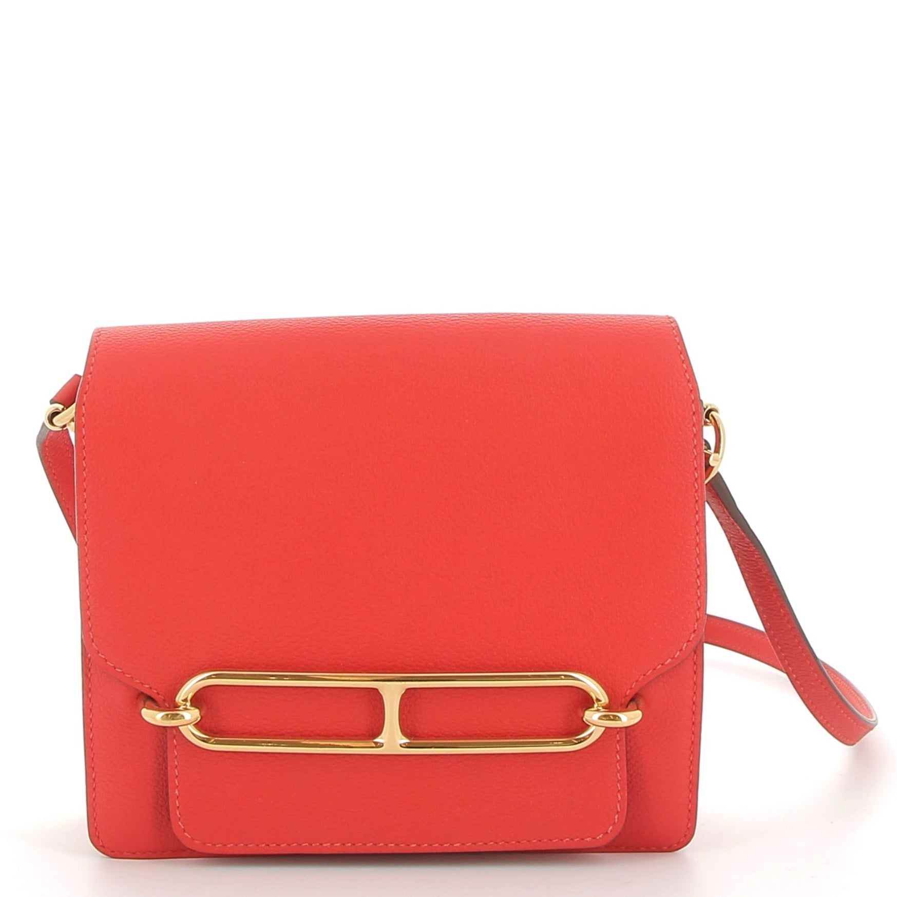 HERMÈS Roulis Rouge en cuir Finition Or jaune