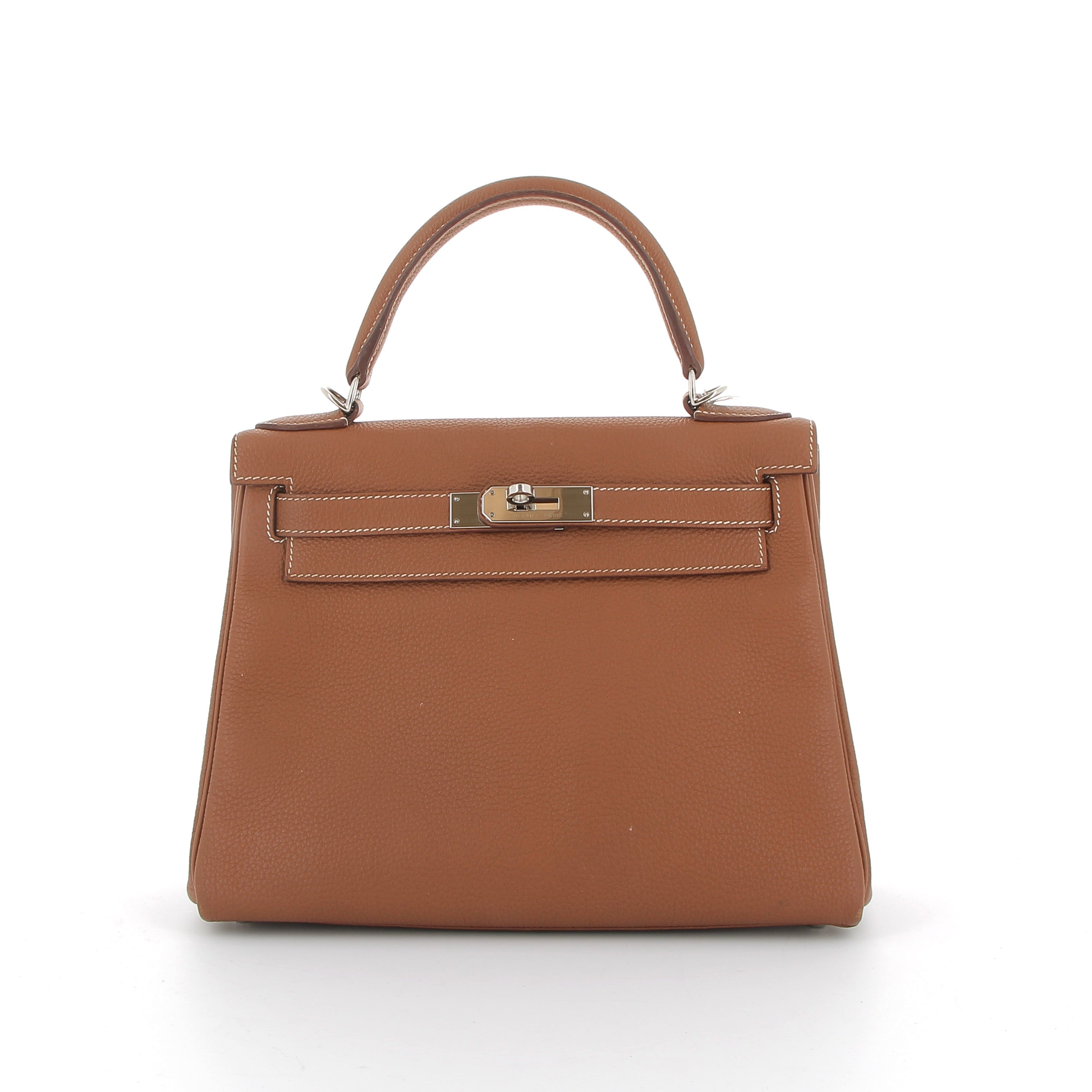 HERMÈS Kelly 28 cuir Togo Gold finition palladium