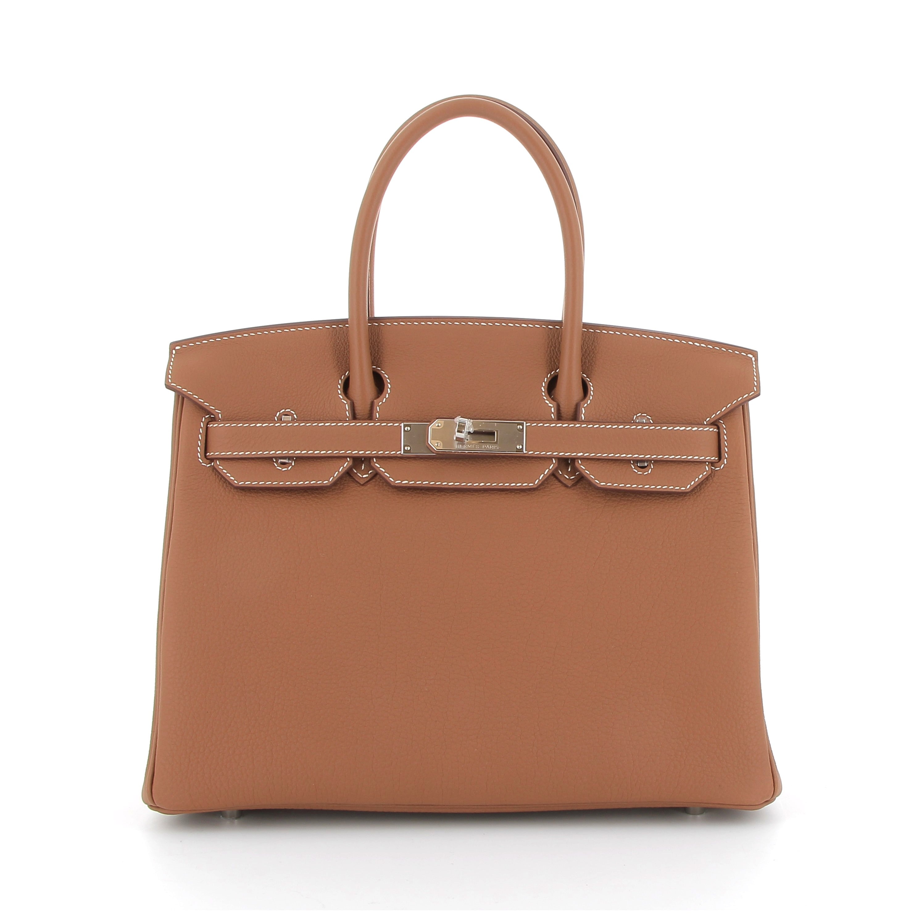 HERMÈS Birkin 30 Gold Togo Finition Palladié