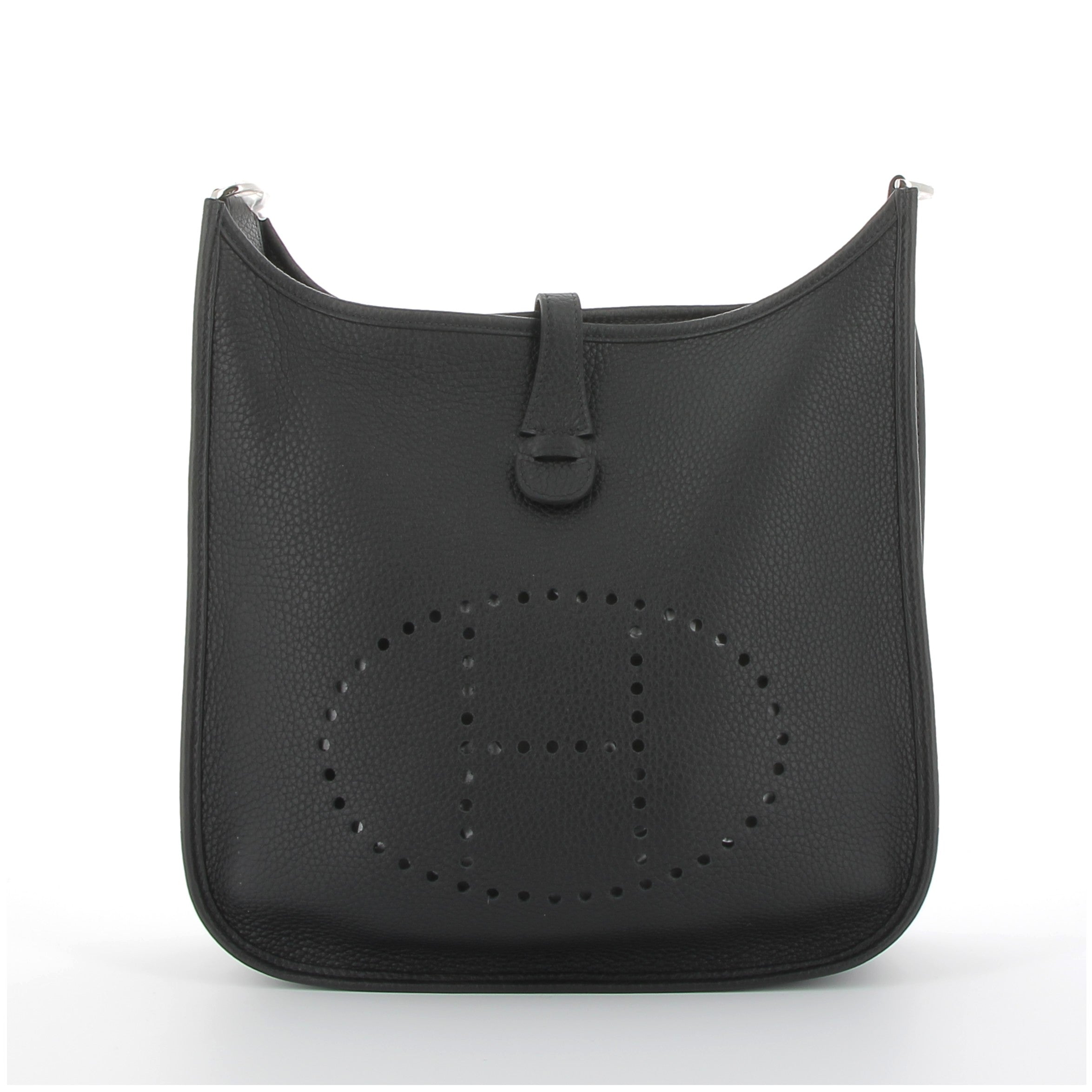 Hermès Evelyne 29cm in Black Taurillon Clemence with Palladium Hardware