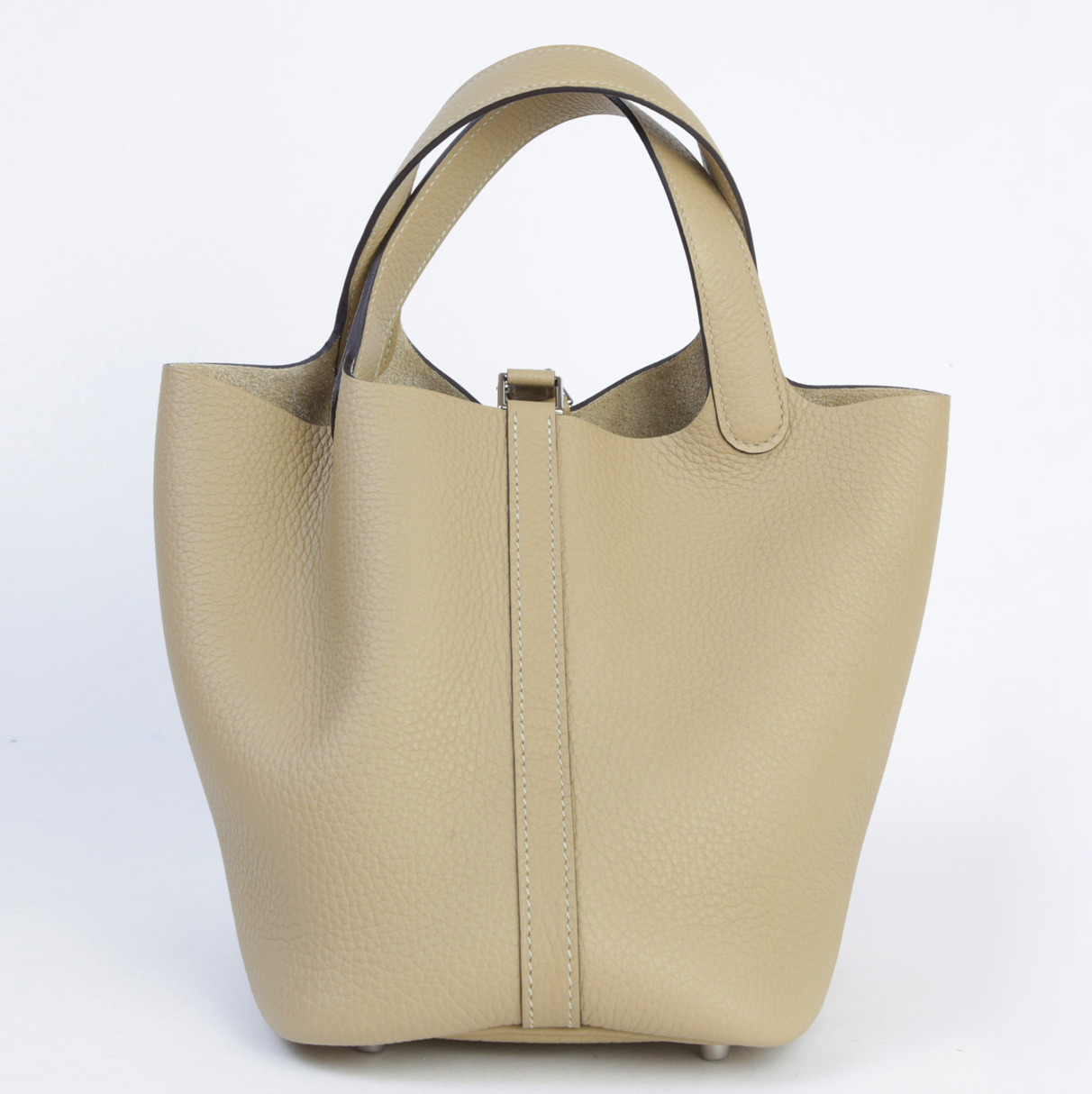 HERMES Picotin 18 Trench Taurillon Clemence Finition Palladié