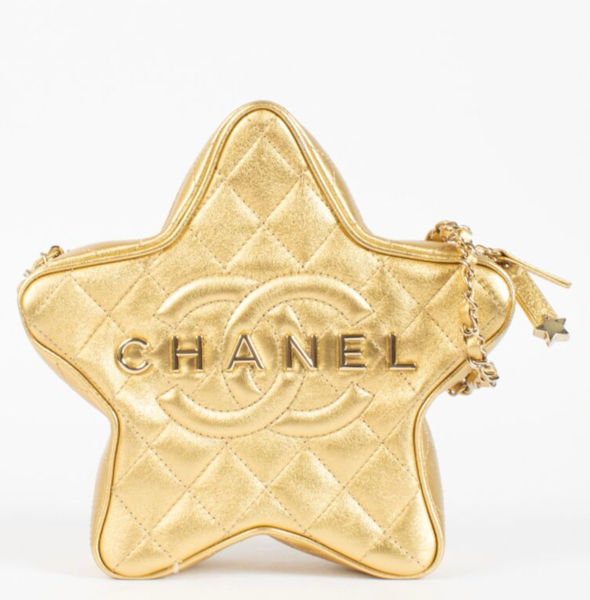 CHANEL Sac Etoile Doré Cuir d'Agneau Finition Doré