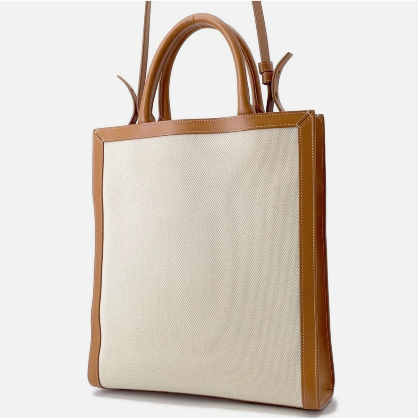CELINE Vertical Tote Bag en Toile