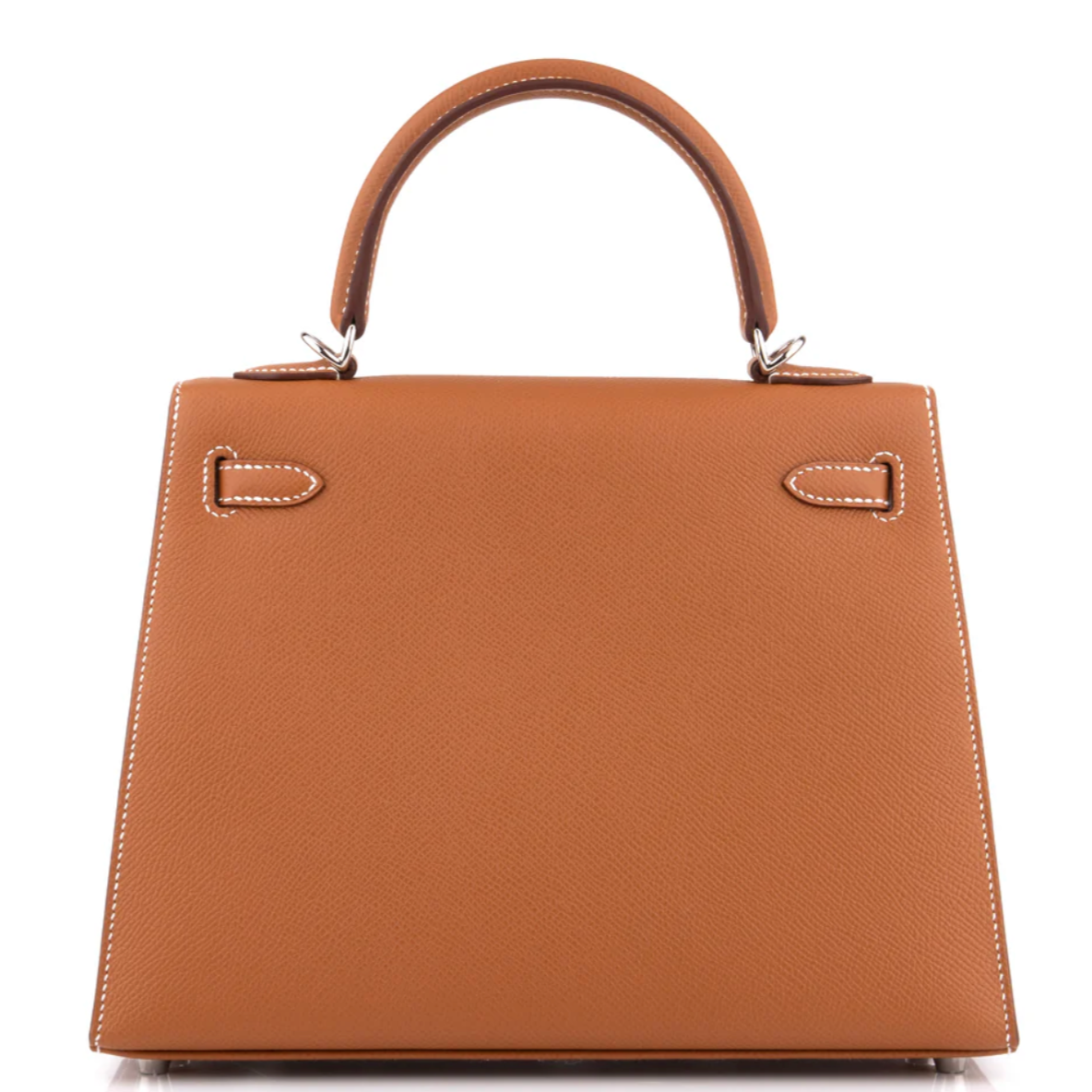 HERMES Kelly 28 Sellier Gold Cuir Epsom Finition Palladié