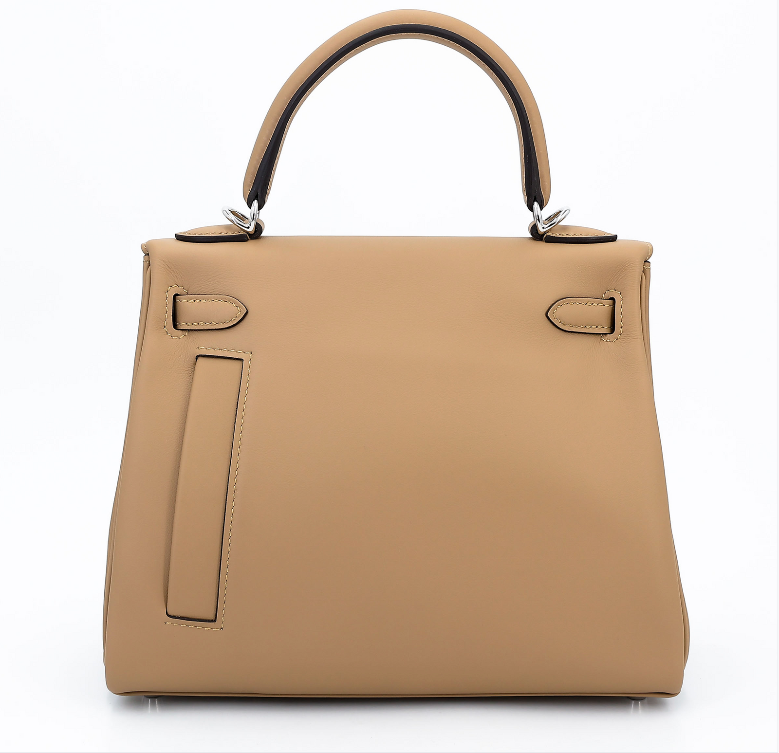 HERMES KELLY 25 COLORMATIC POUSSIERE SWIFT PALLADIUM HARDWARE