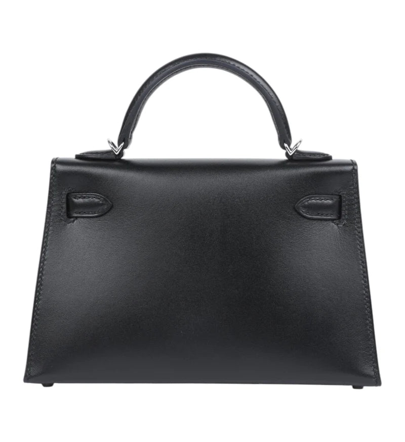HERMES Kelly 20 "Cheval De Bois" Noir