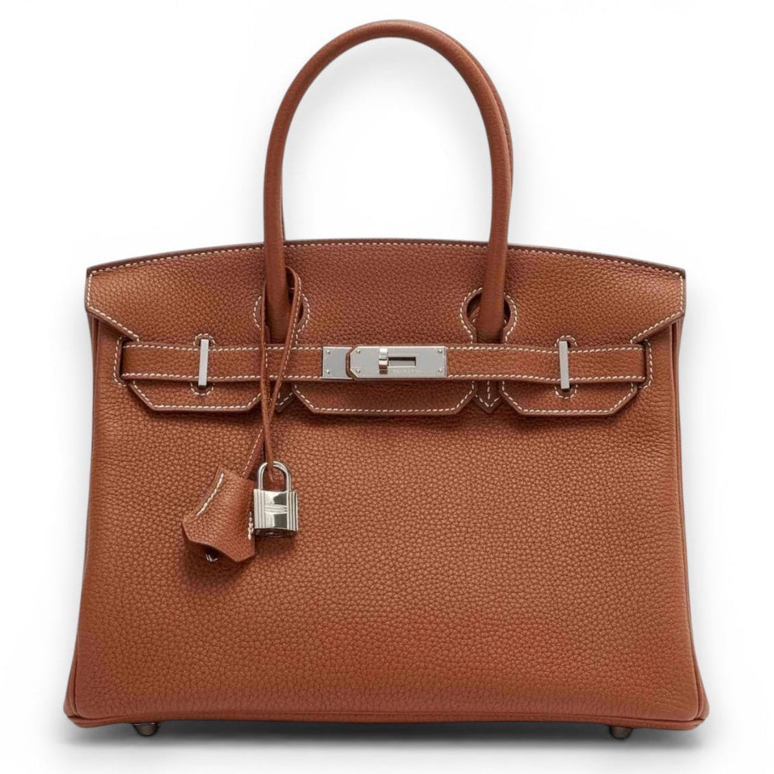 HERMÈS Birkin 30 Gold Togo Finition Palladié