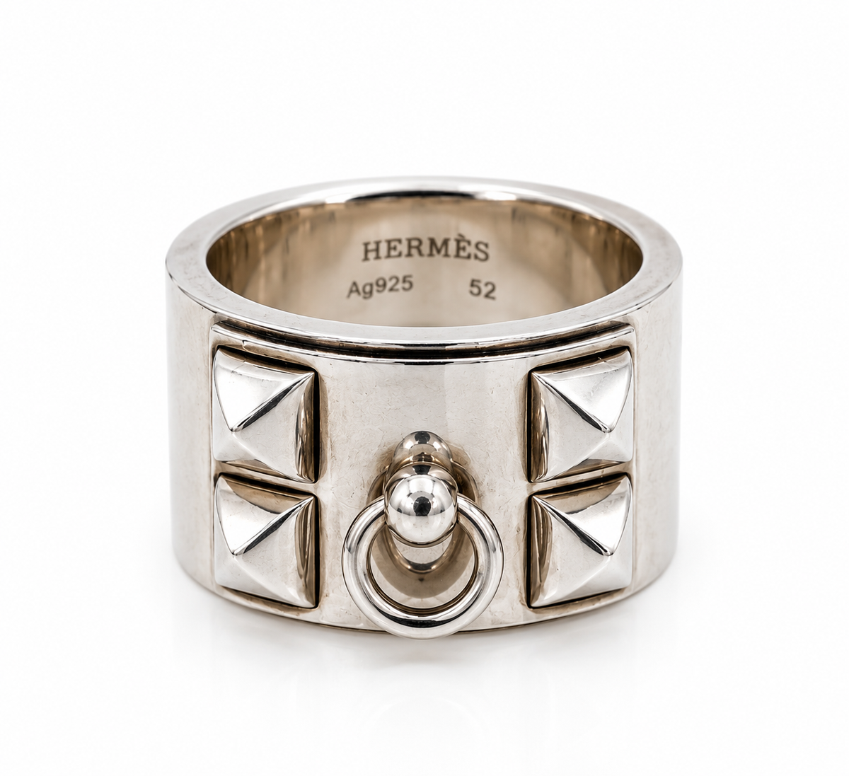 HERMÈS BAGUE COLLIER DE CHIEN T52