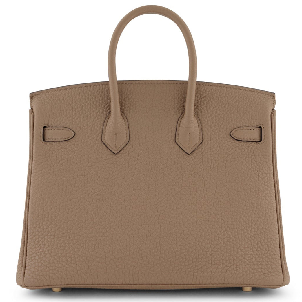 HERMES Birkin 25 Chai Cuir Togo Finition Or Jaune