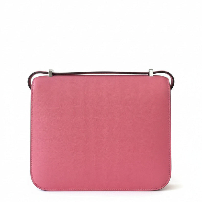 HERMES Constance 18 Rose Azalee Cuir Swift Finition Palladié