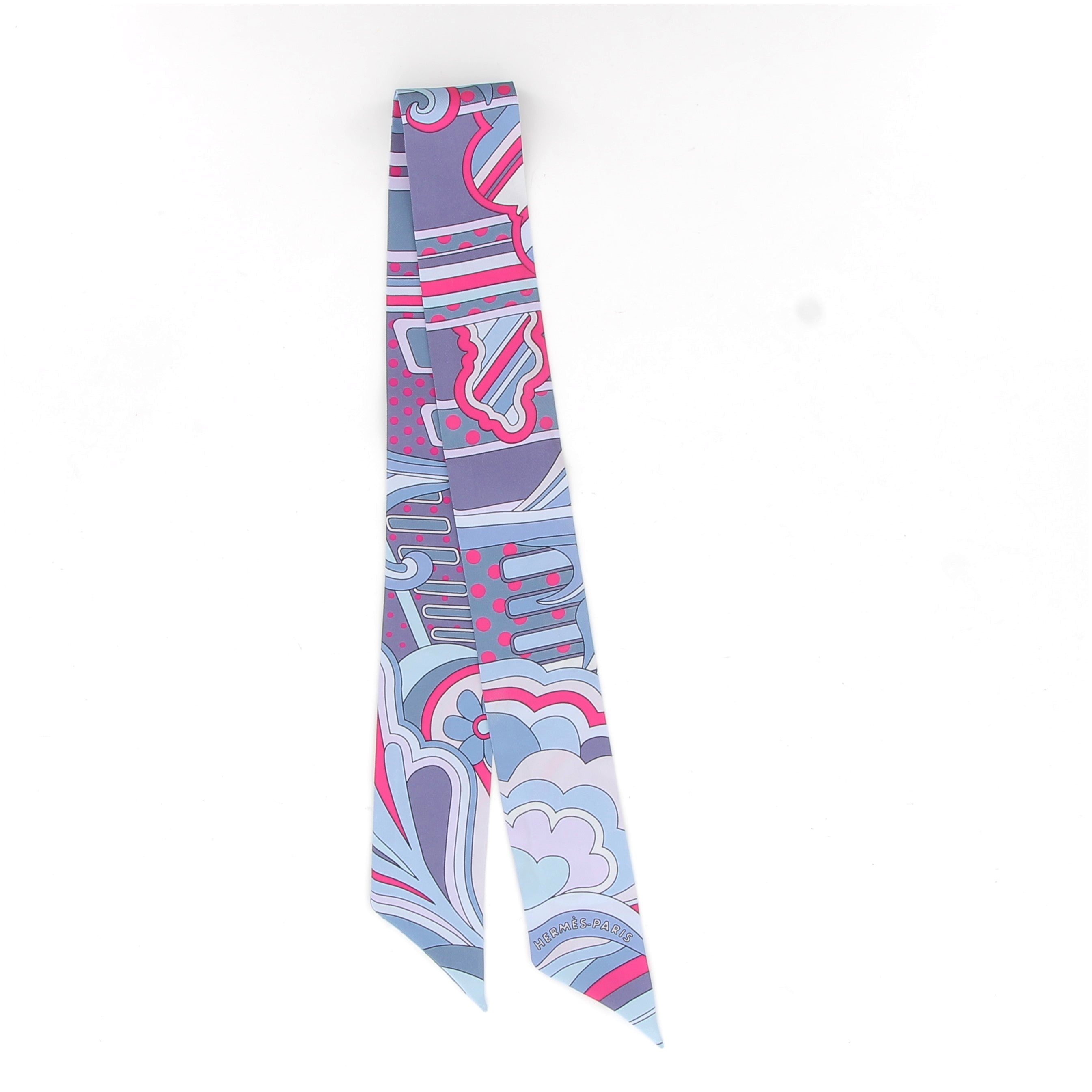 Twilly Faubourg Rainbow Bleu jean/Rose vif